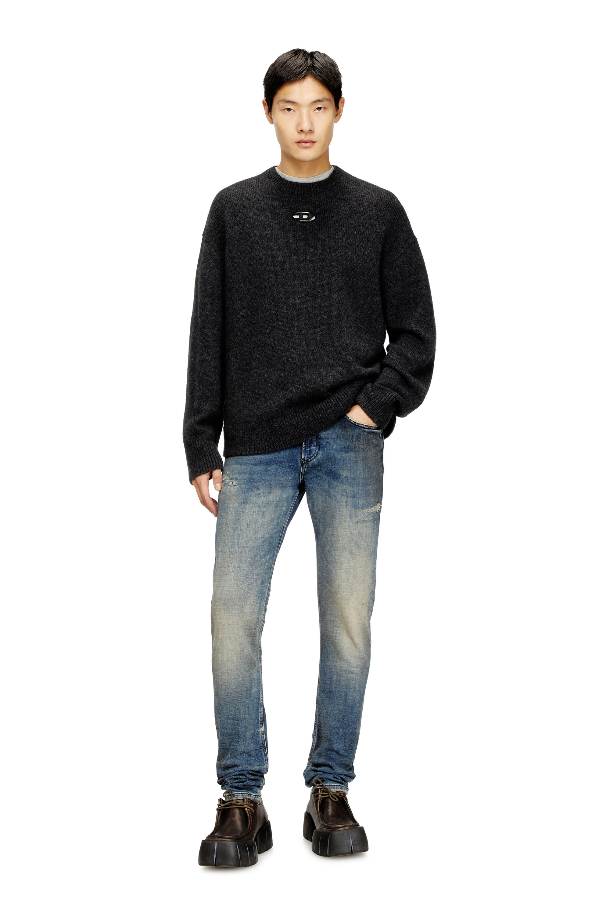 Diesel - K-AREESO, Man's Jumper in wool and alpaca blend in null - 2