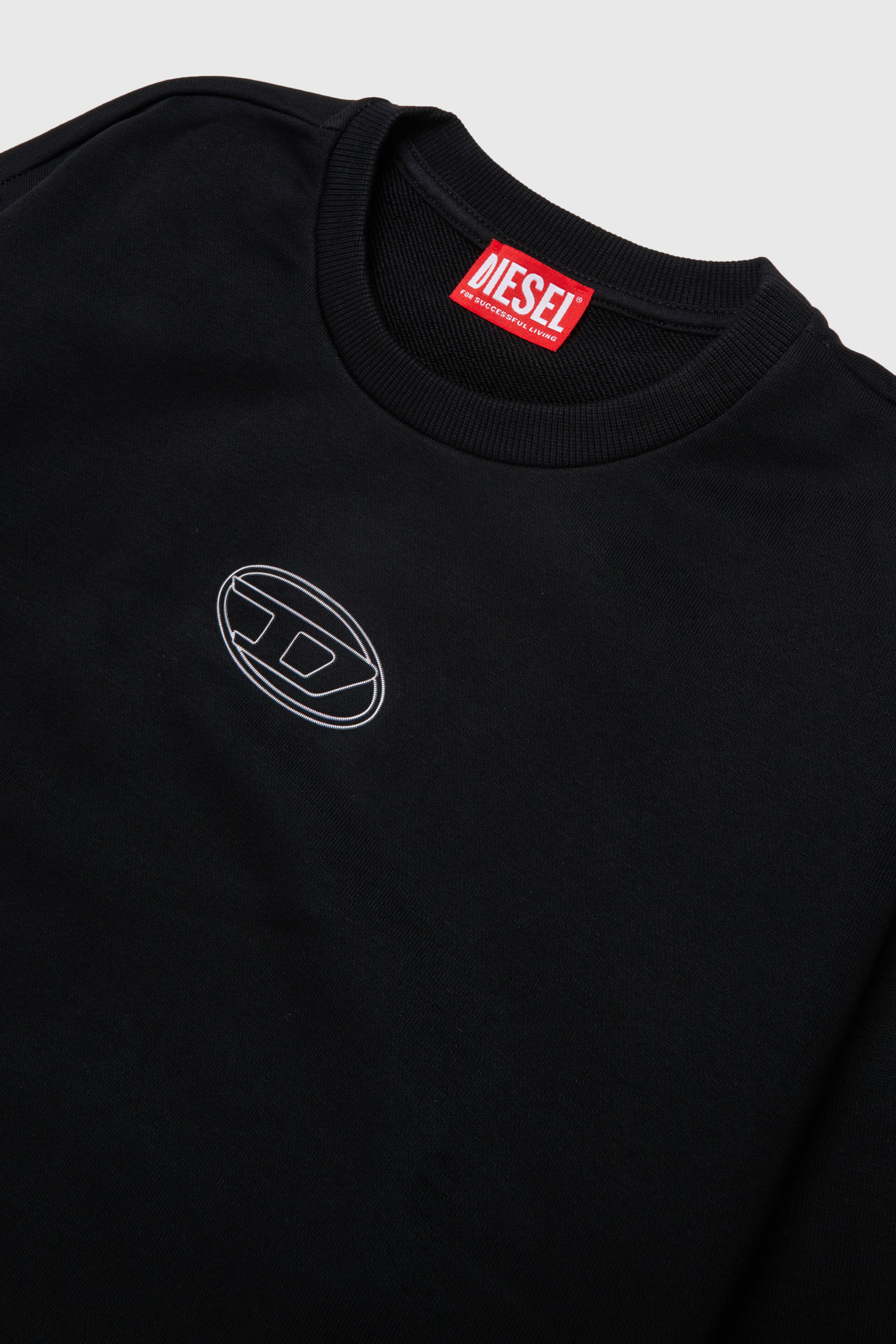 Diesel - SALILLY, Woman's Sweatshirt with Oval D logo in Black - 3