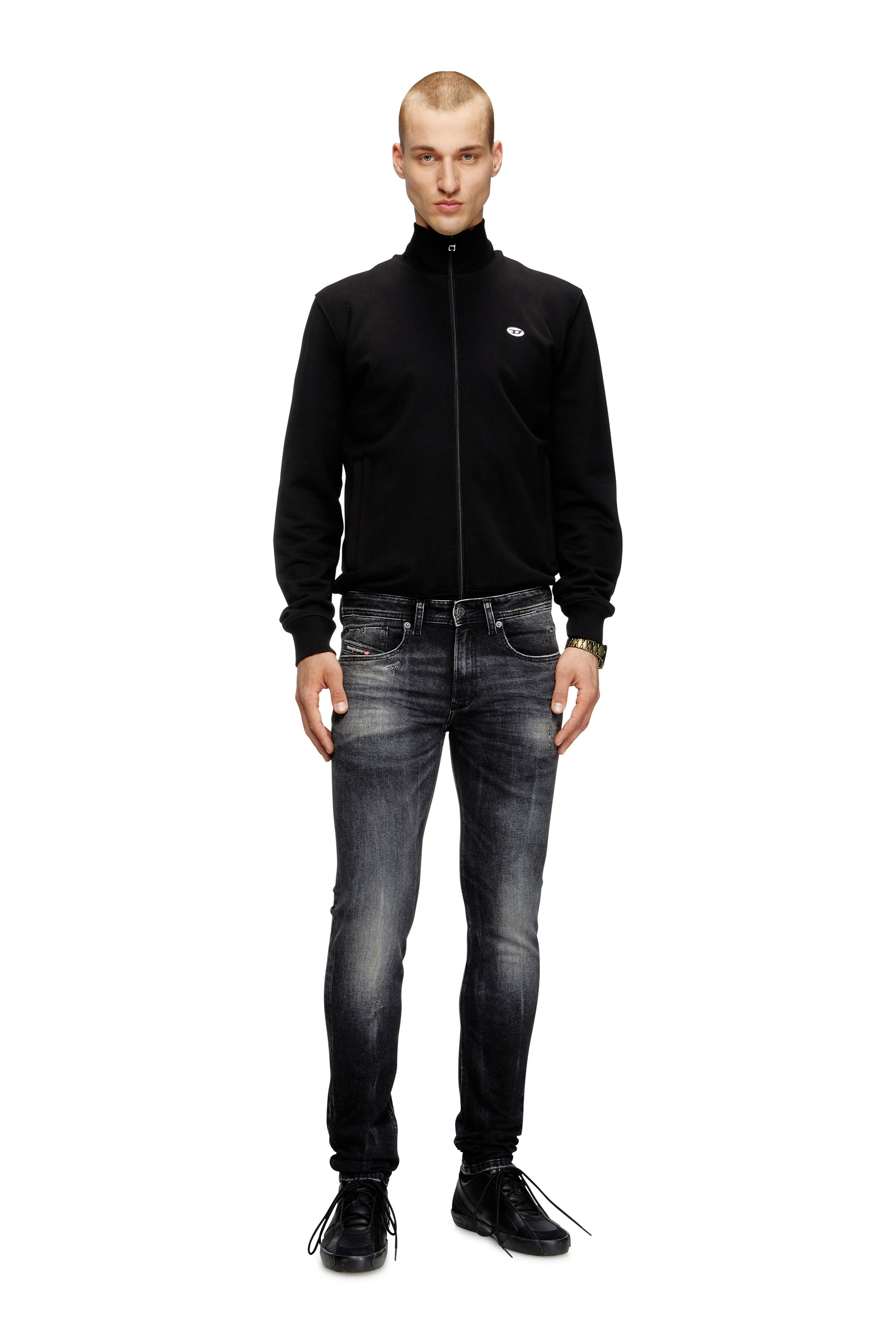 Diesel - Skinny Jeans 1979 Sleenker 0DBDP Homme, Noir/Gris foncé - Image 2