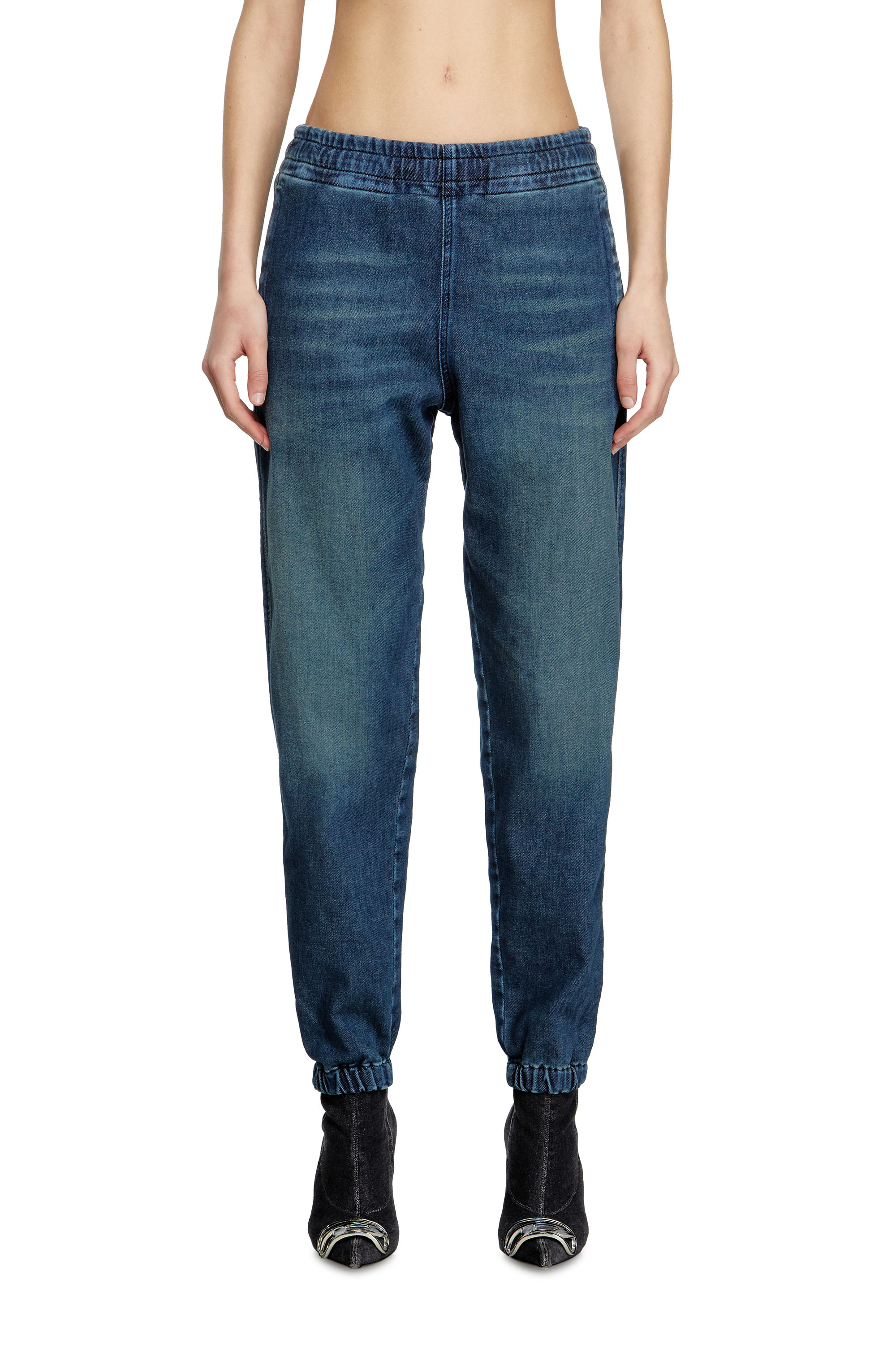 Diesel - Slim D-Labb Track denim 09L75 Mixte, Bleu moyen - Image 1