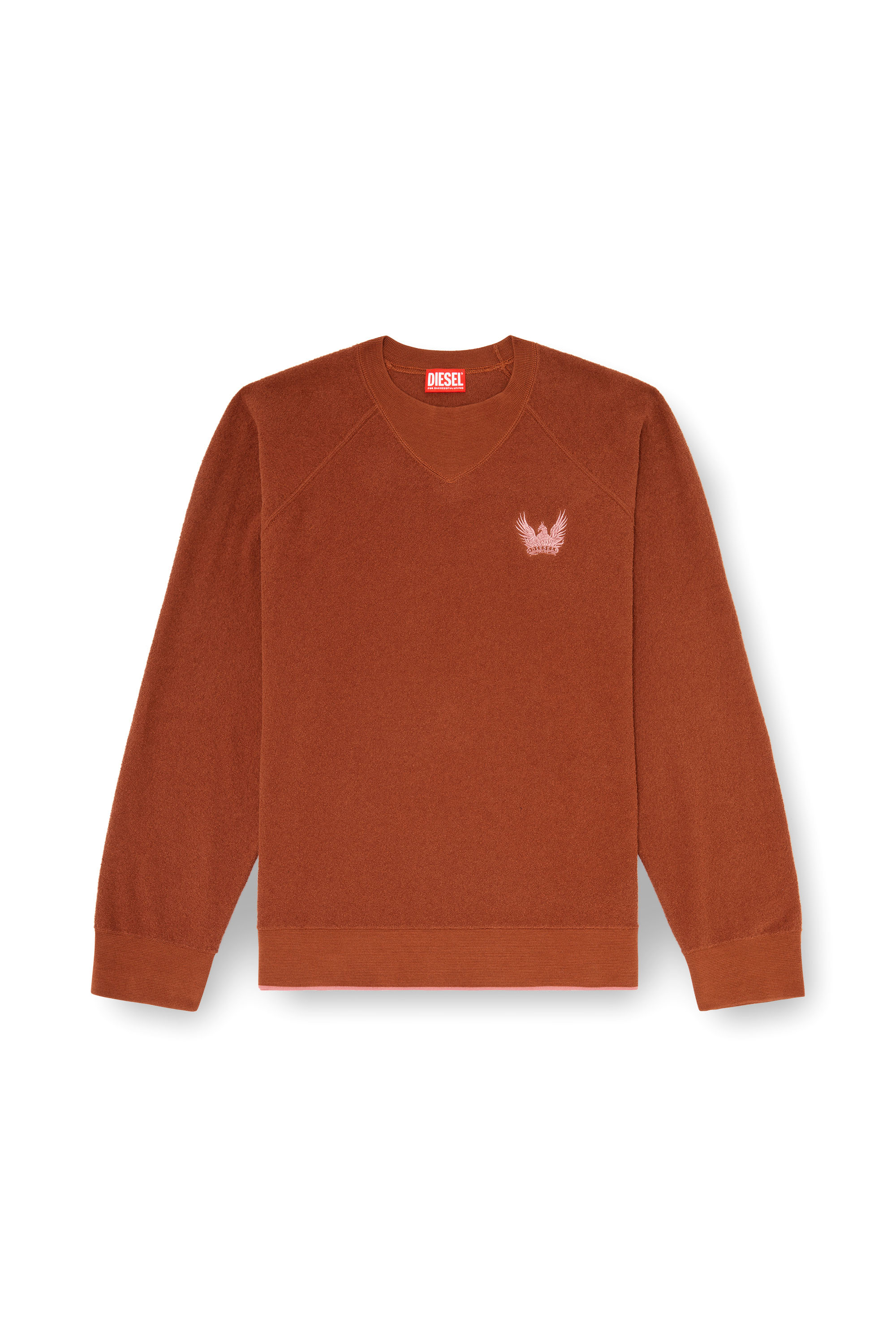 Diesel - K-RALFS, Boucl&eacute; jumper avec broderie Phoenix Homme in ToBeDefined - 2