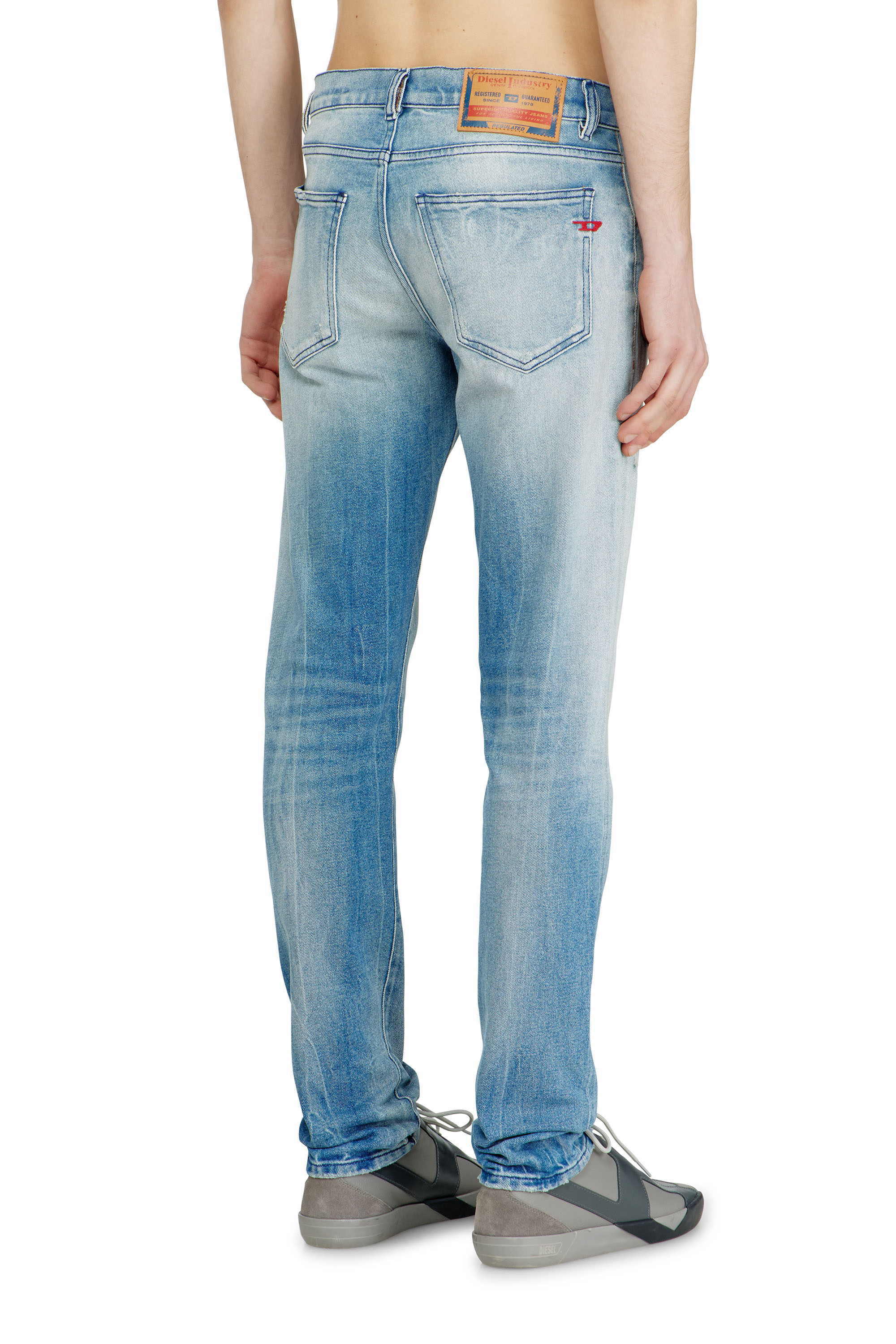Diesel - Slim Jeans 2019 D-Strukt 09N38 Homme, Bleu Clair - Image 3