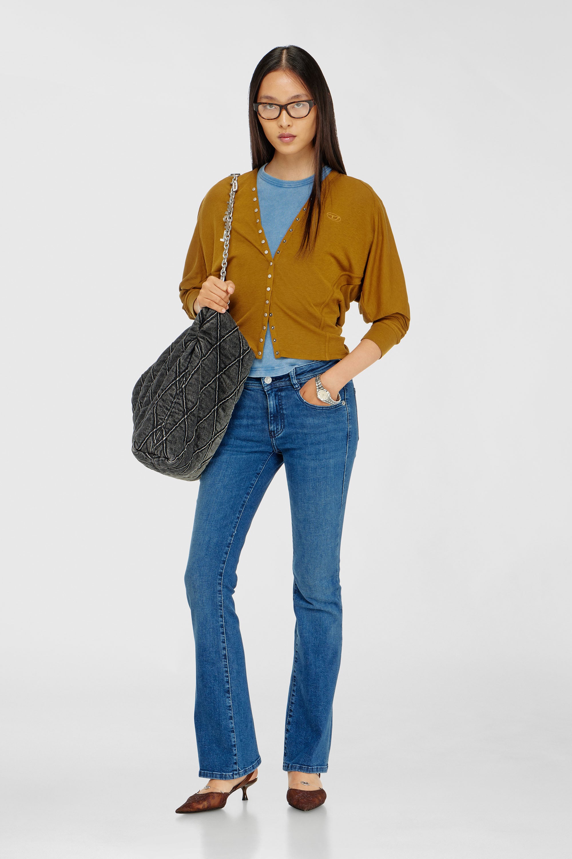 Diesel - Woman's Bootcut Jeans 1969 D-Ebbey 0ADBB, Medium blue - 1