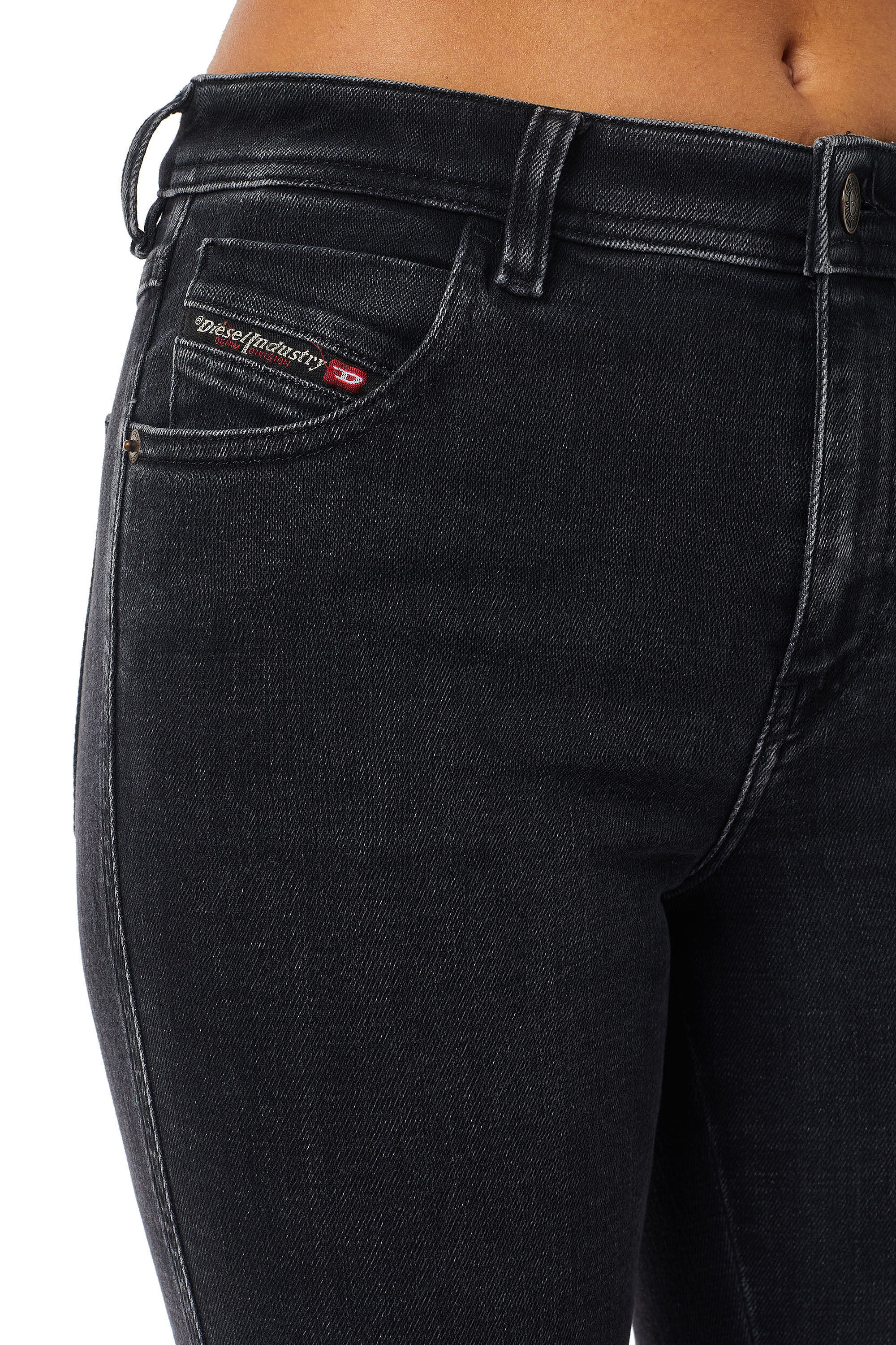 Diesel - 2015 BABHILA Z870G Skinny Jeans, Black/Dark grey - Image 4