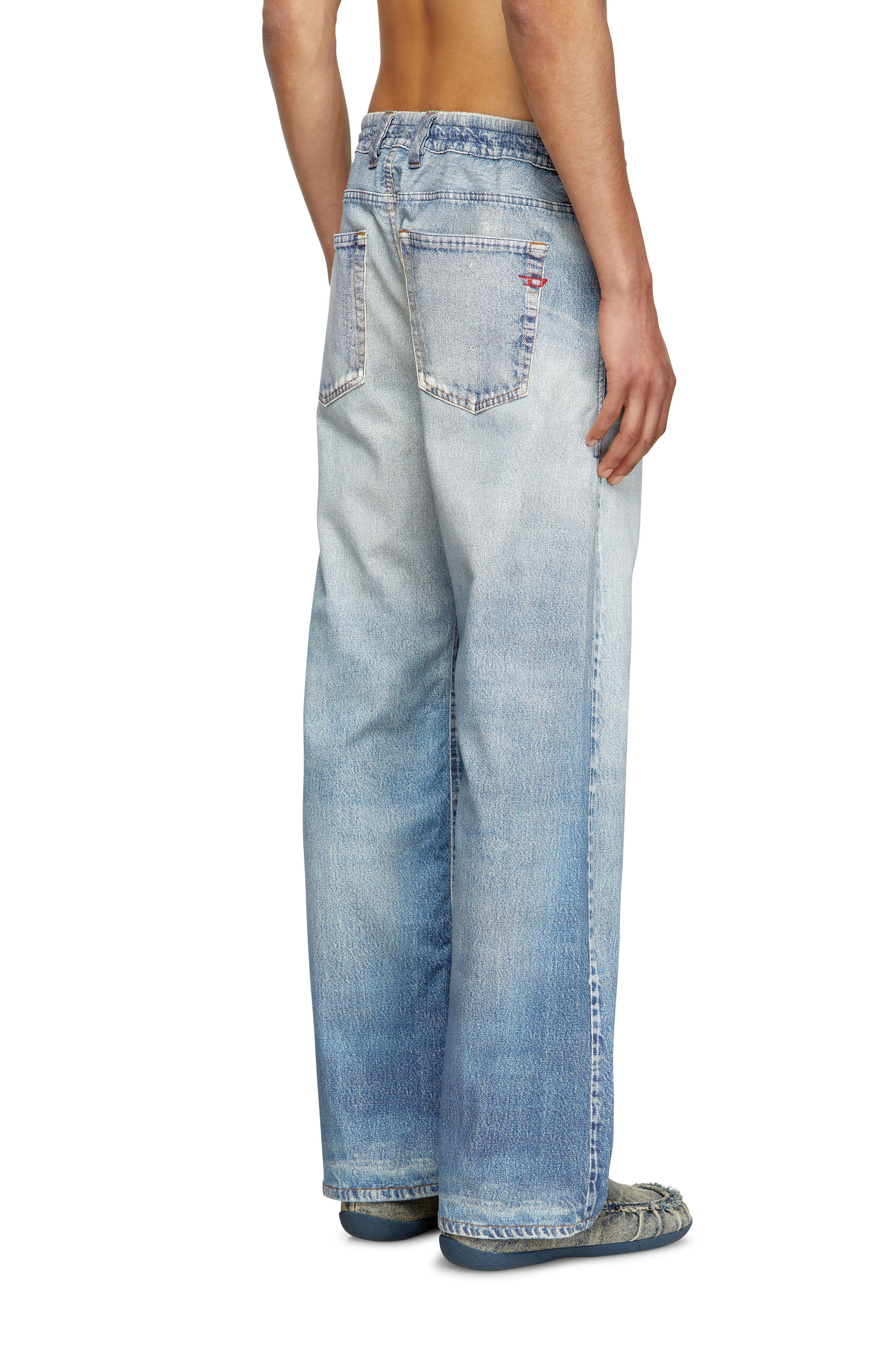 Diesel - Relaxed 2080 D-Reel Joggjeans® 068RX Homme, Bleu Clair - Image 4
