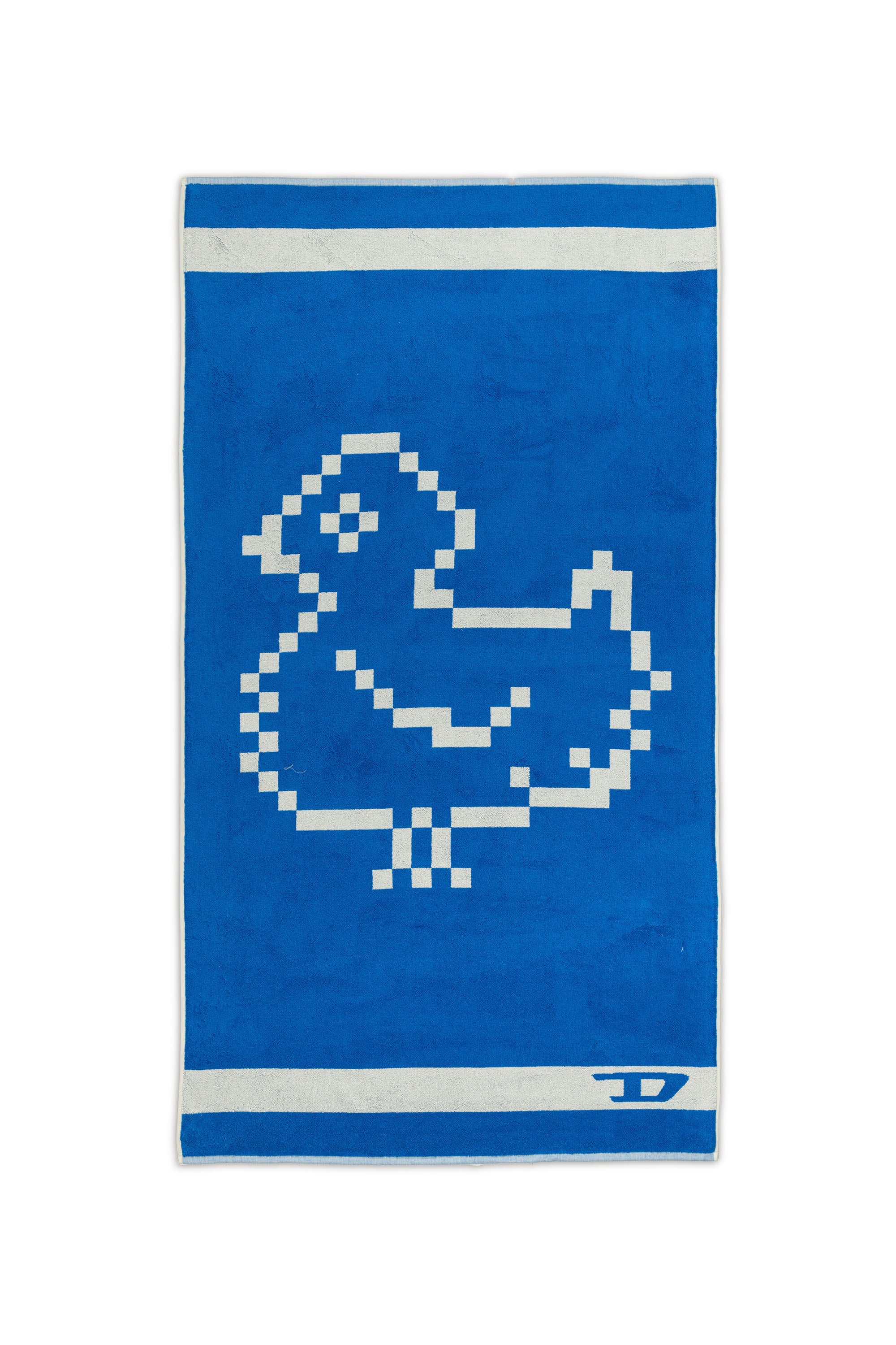Diesel - 1018134  PIXEL TOYS 1 GREY/BLUE TOWEL, Serviette &eacute;ponge 100x180 cm Mixte in Bleu - 1
