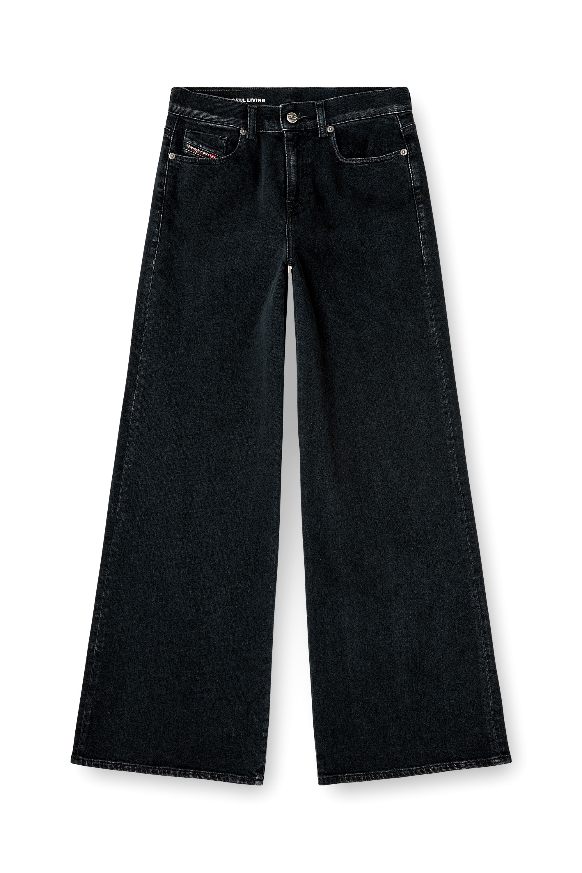 Diesel - Flare Jeans 1978 D-Akemi 09N89 Femme, Noir/Gris fonc&eacute; - Image 3