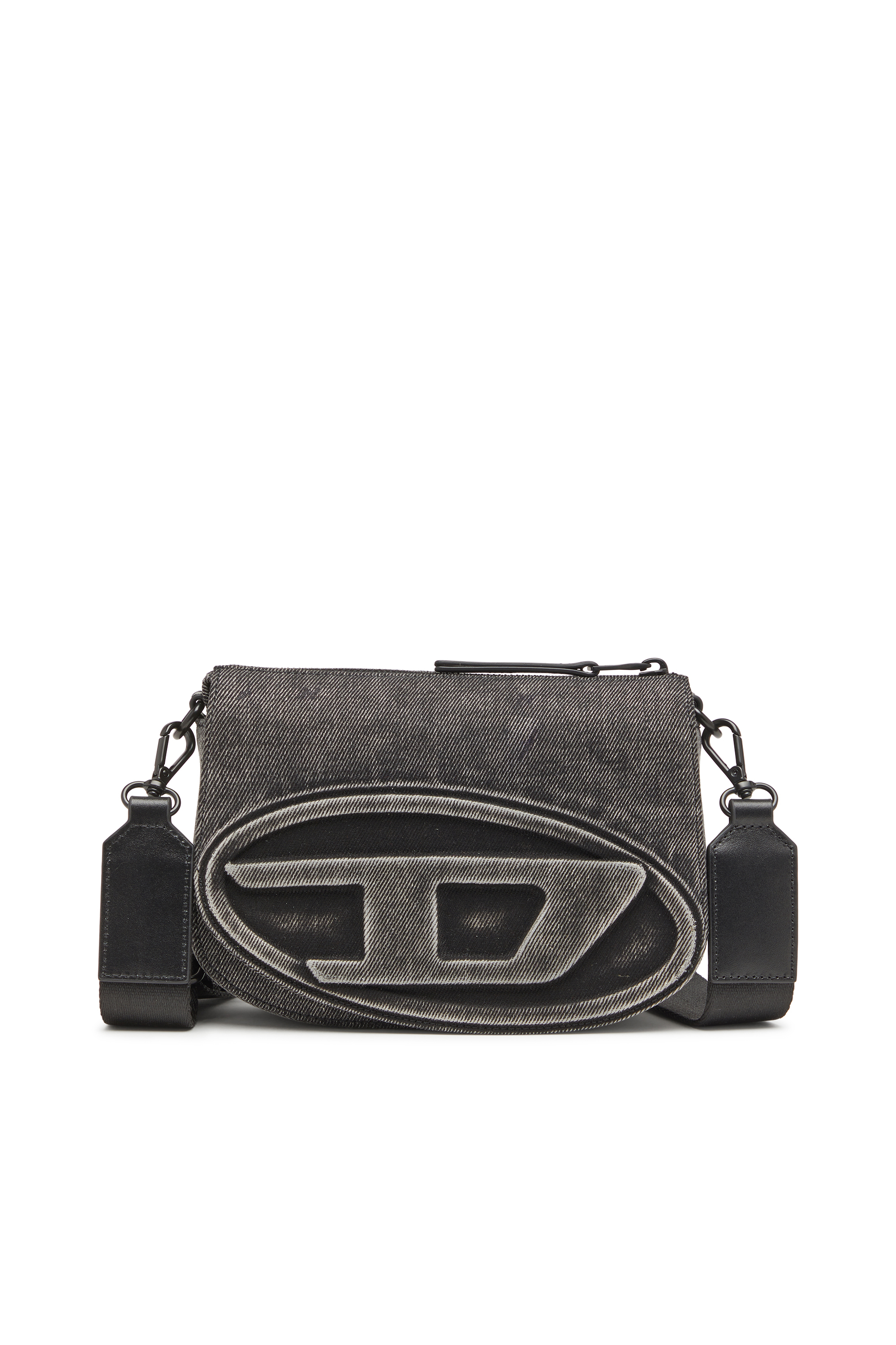 Diesel - 1DR CAMERA BAG, 1DR-Sac pour appareil photo en denim délavé Mixte in Gris - 1