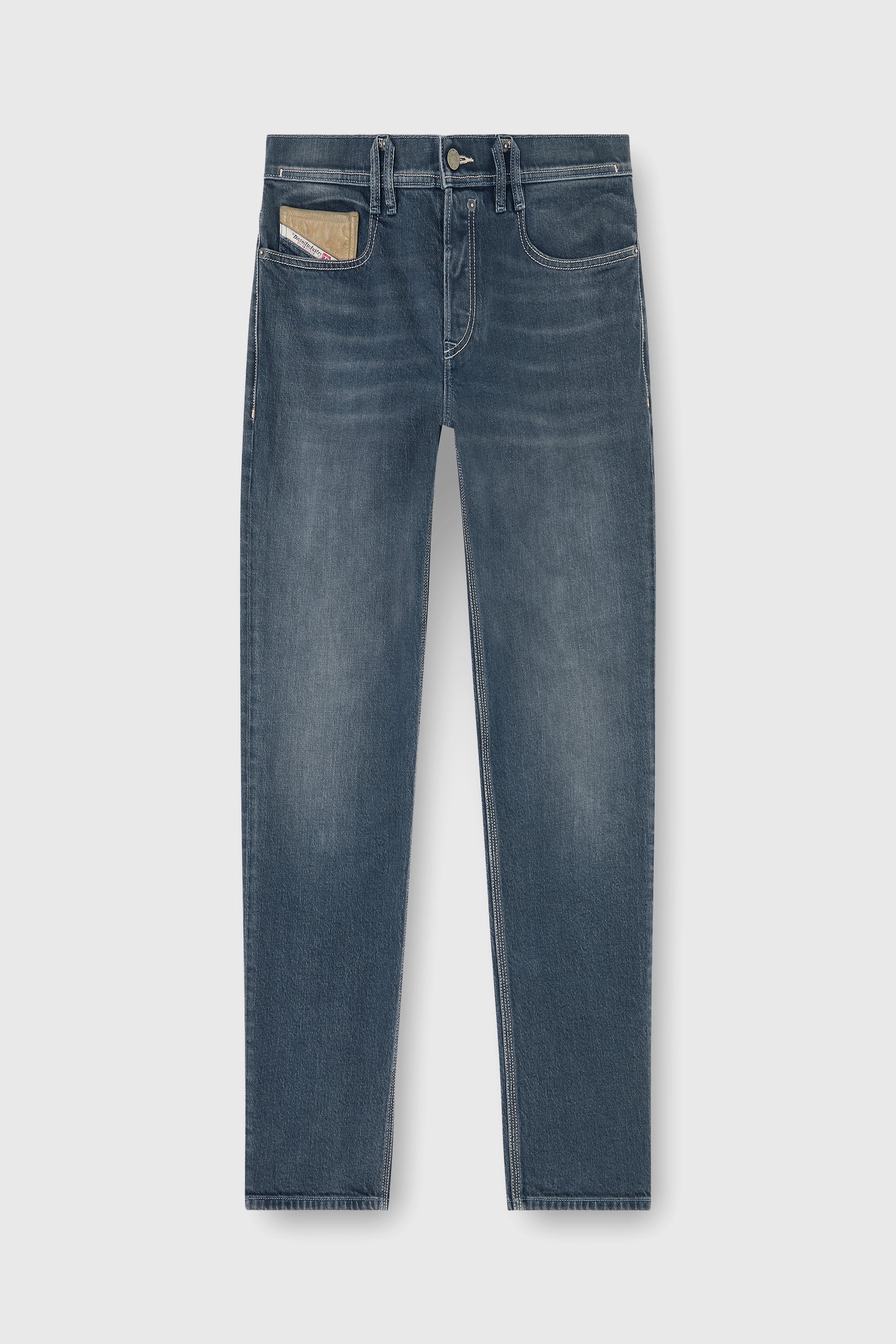 Diesel - Regular Jeans 2023 D-Finitive 007GQ Homme, Bleu moyen - Image 2