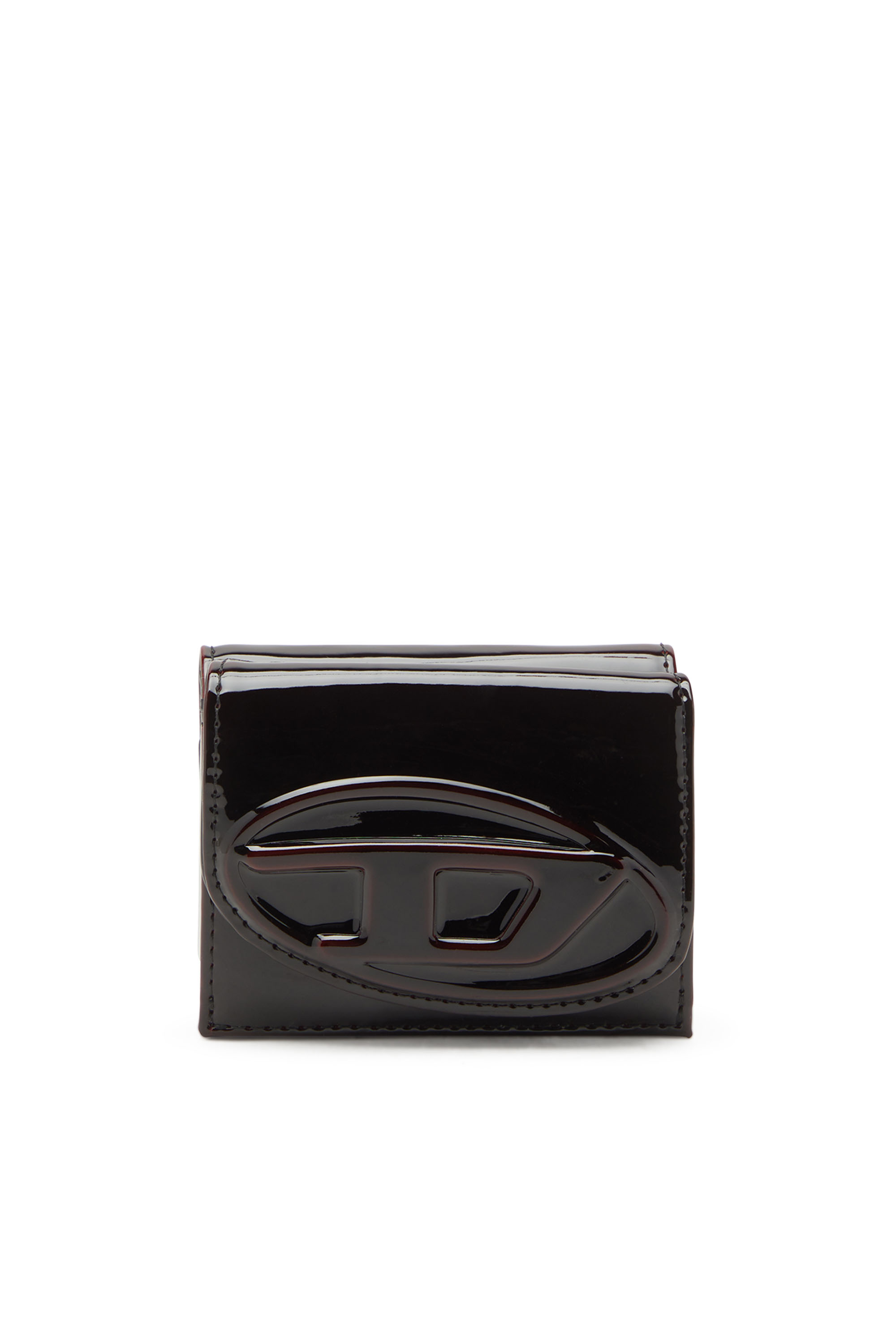 Diesel - 1DR  TRI FOLD COIN XS II, Portefeuille à trois rabats en PU liquide Femme in Rouge - 1