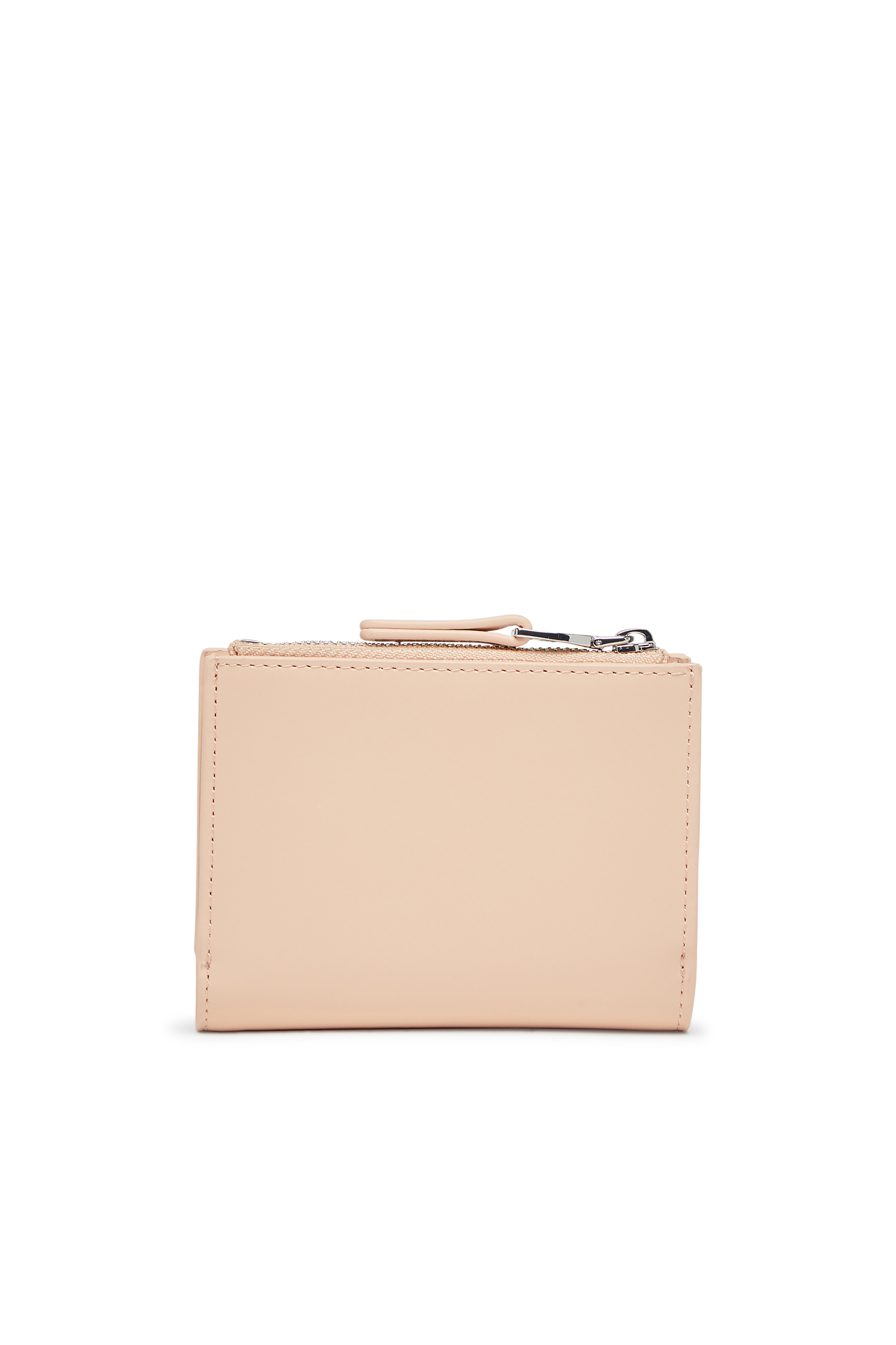 Diesel - 1DR BI-FOLD ZIP II, Petit portefeuille en cuir avec plaque à logo Femme in Rose - 2
