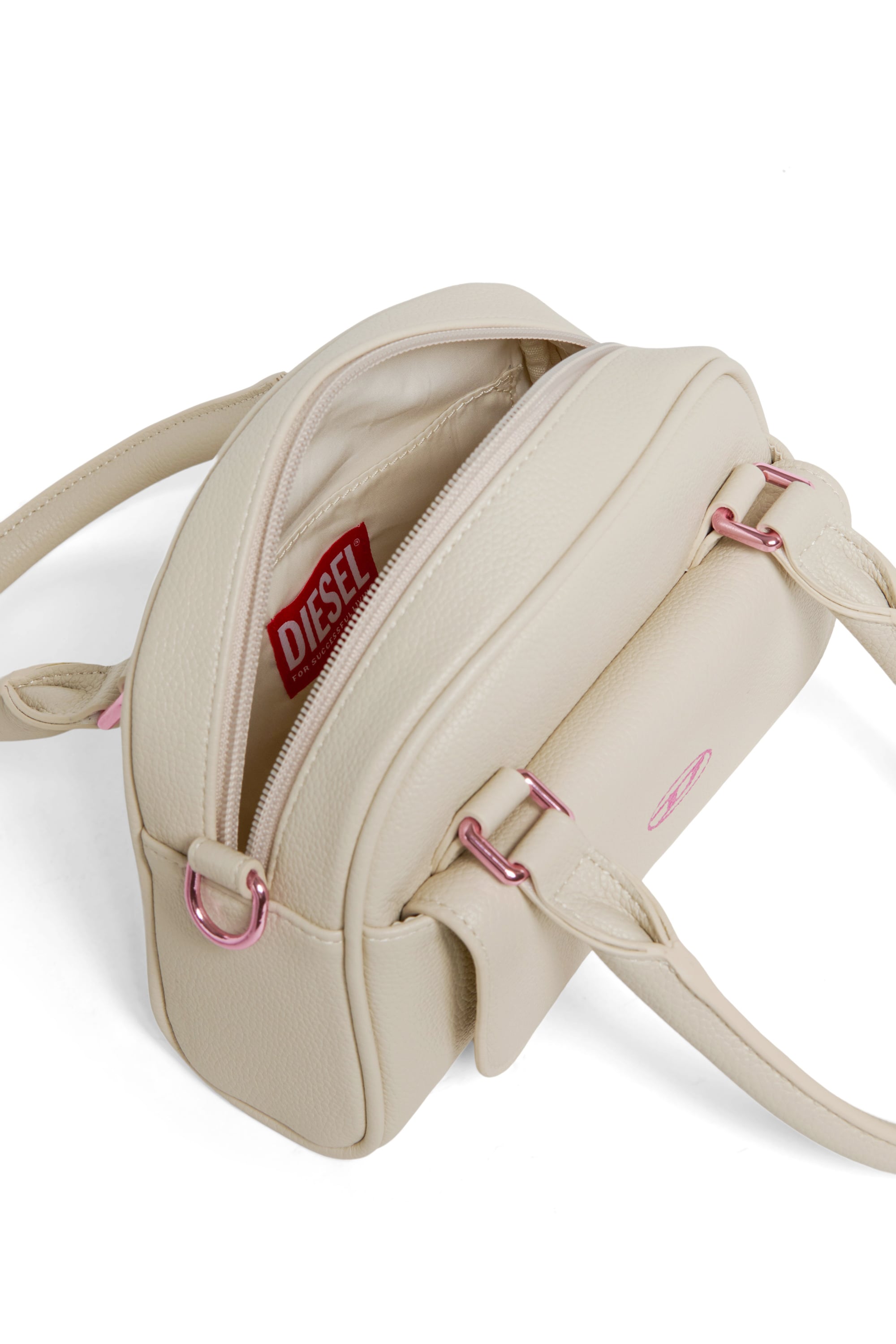 Diesel - WREDY, WREDY - Sac en tissu enduit grain&eacute; Femme in Blanc - 4