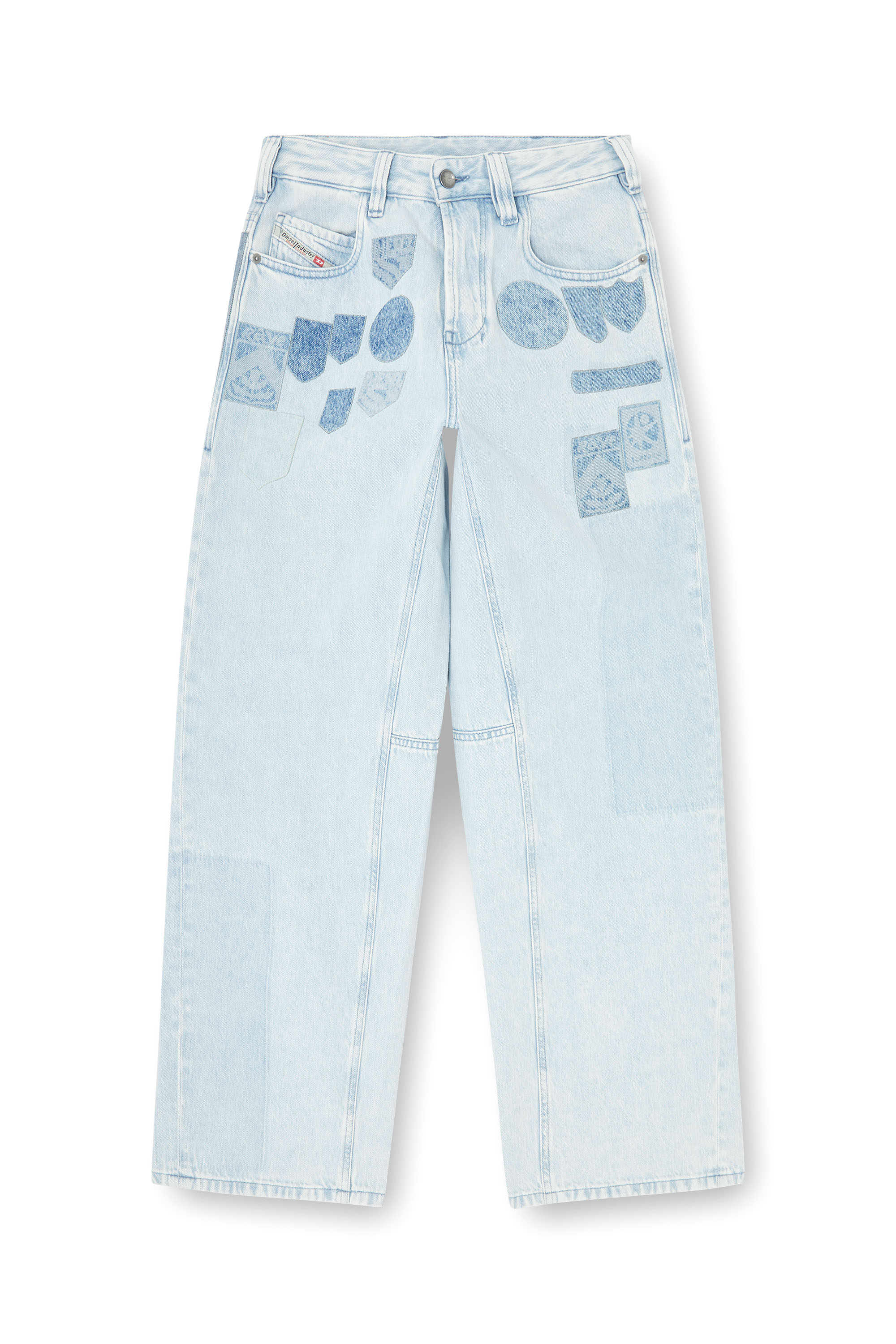 Diesel - Unisex's Relaxed Jeans 1997 D-Enim-M 0IFBQ, Light Blue - 3