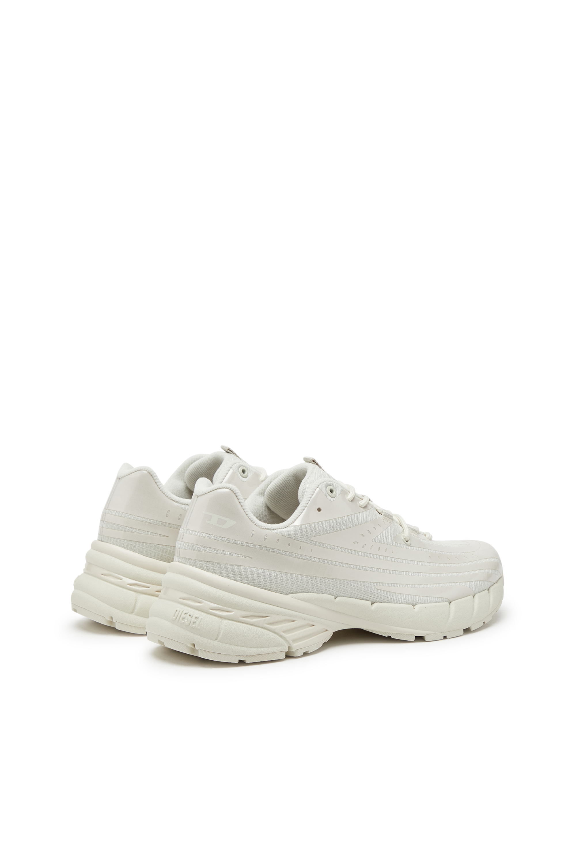 Diesel - D-AIRSPEED LOW W, D-Airspeed Low-Sneakers monochromes avec revêtement nacré Femme in Blanc - 3