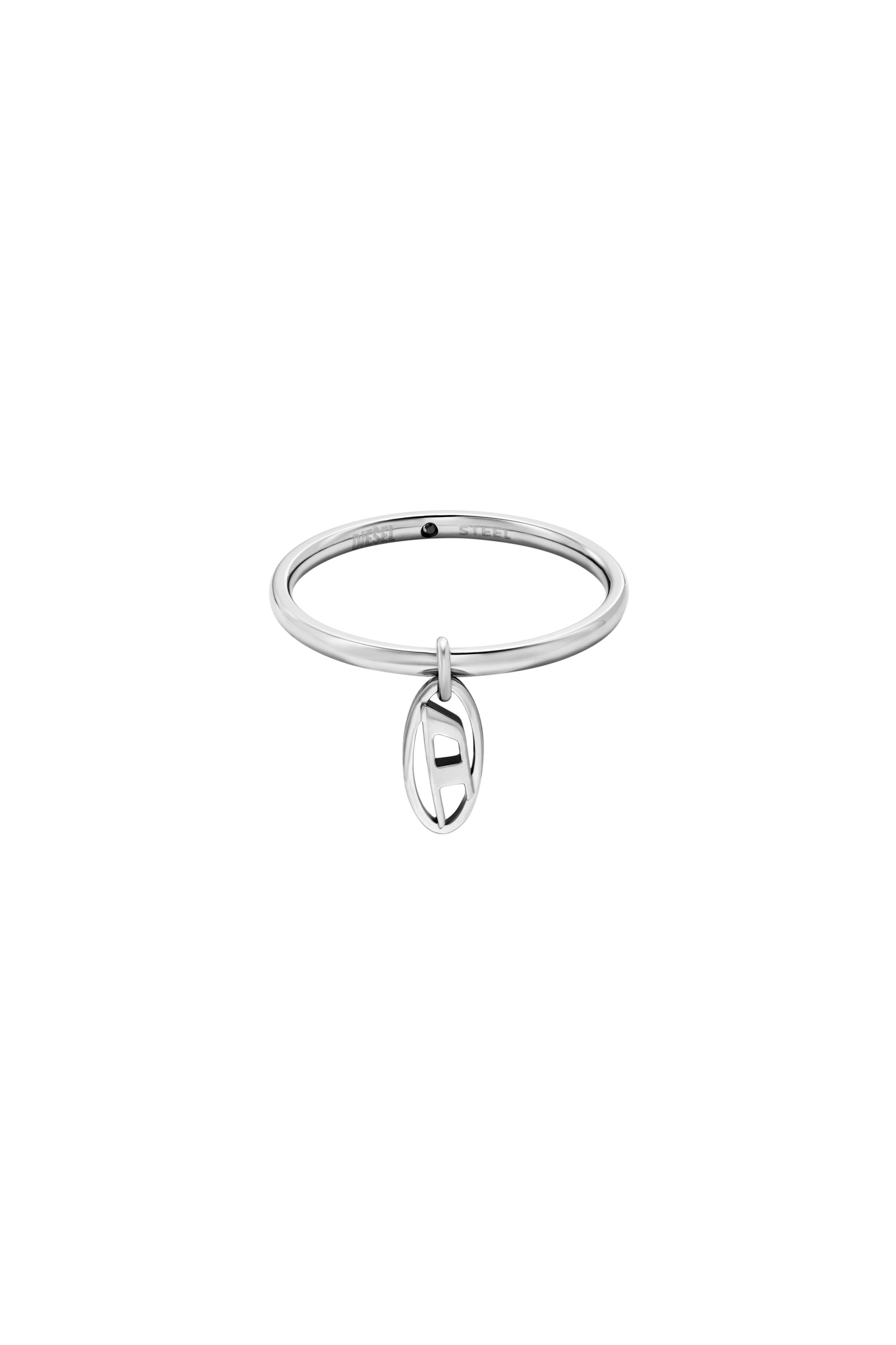 Diesel - DX1603040, Bague à breloques en acier inoxydable Mixte in Gris argenté - 2