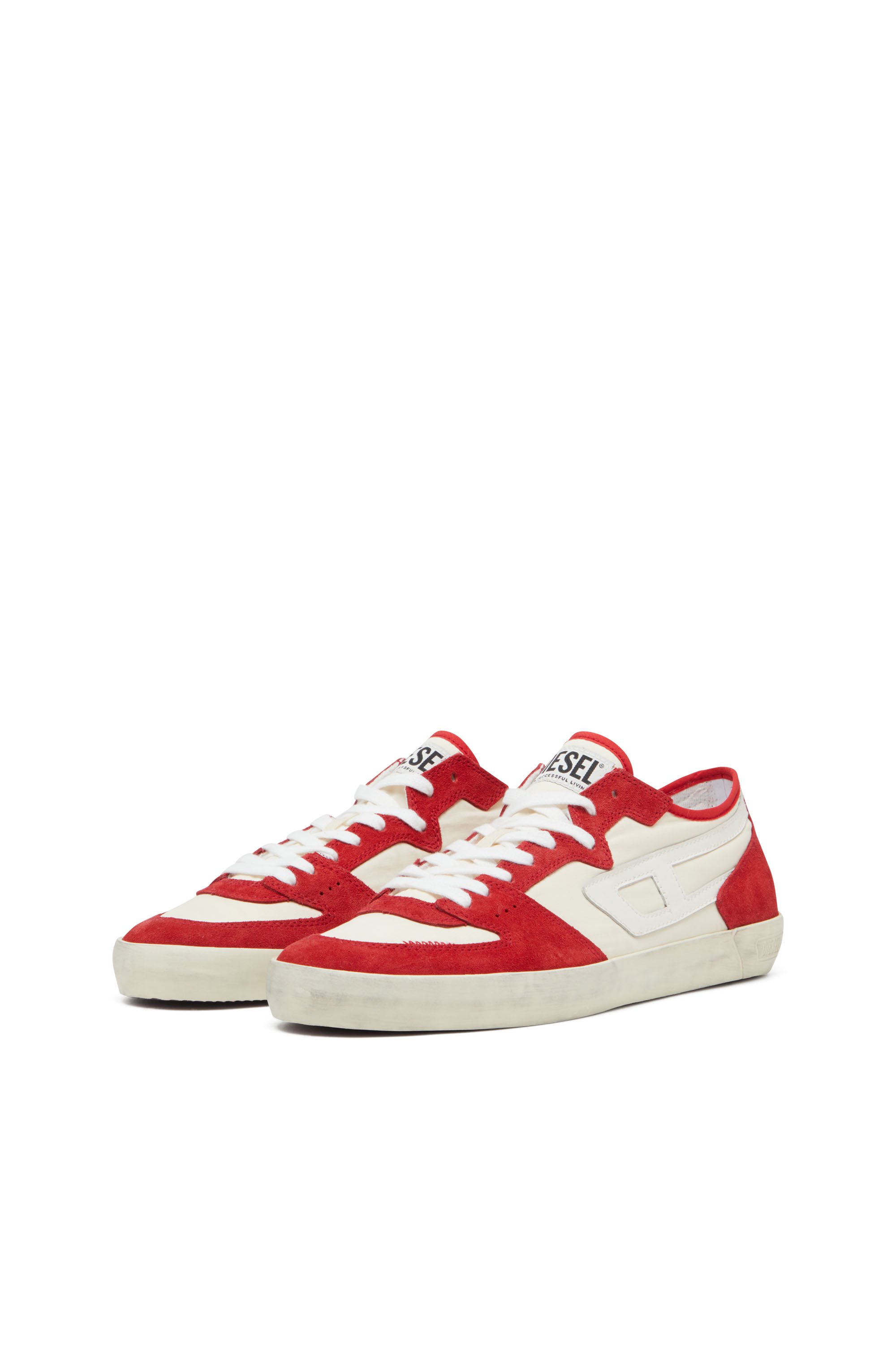 Diesel - S-LEROJI D-1 LOW, S-Leroji D-Sneakers en ripstop matelassé et cuir suédé Homme in Polychrome - 8