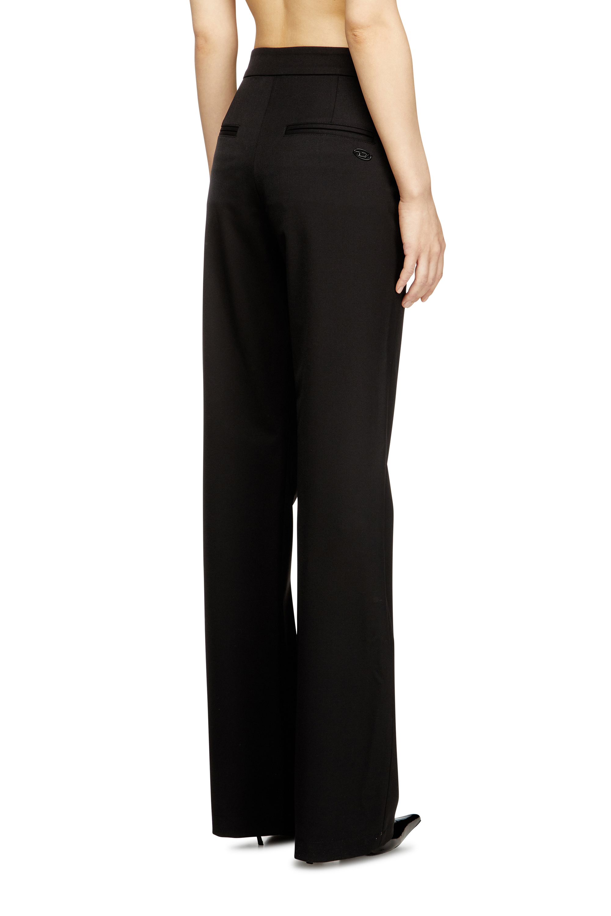 Diesel - P-ROMISE-S3, Pantalon en laine froide Femme in Noir - 4