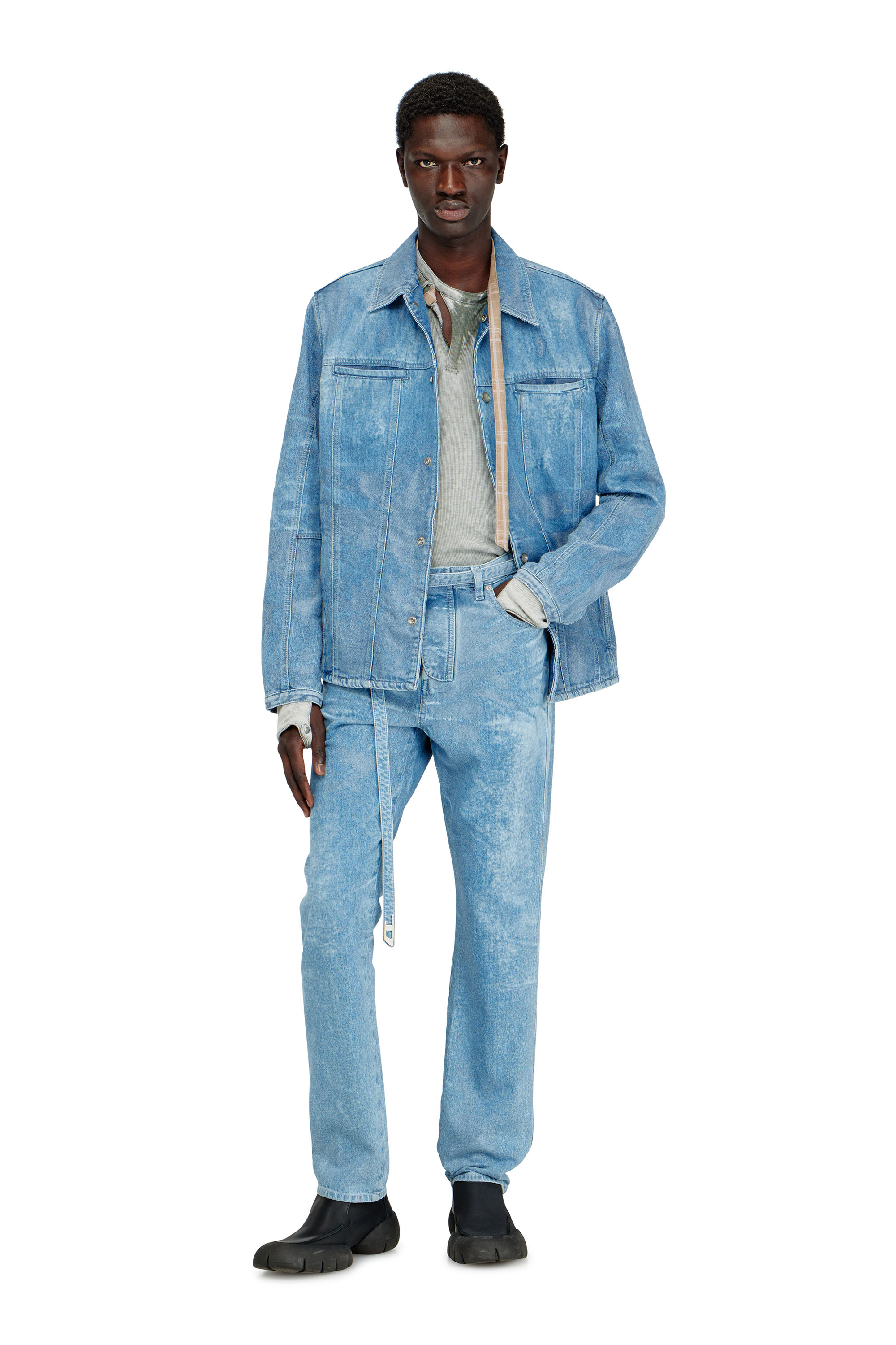 Diesel - Slim Jeans D-JUREN 09P23 Homme, Bleu Clair - Image 2