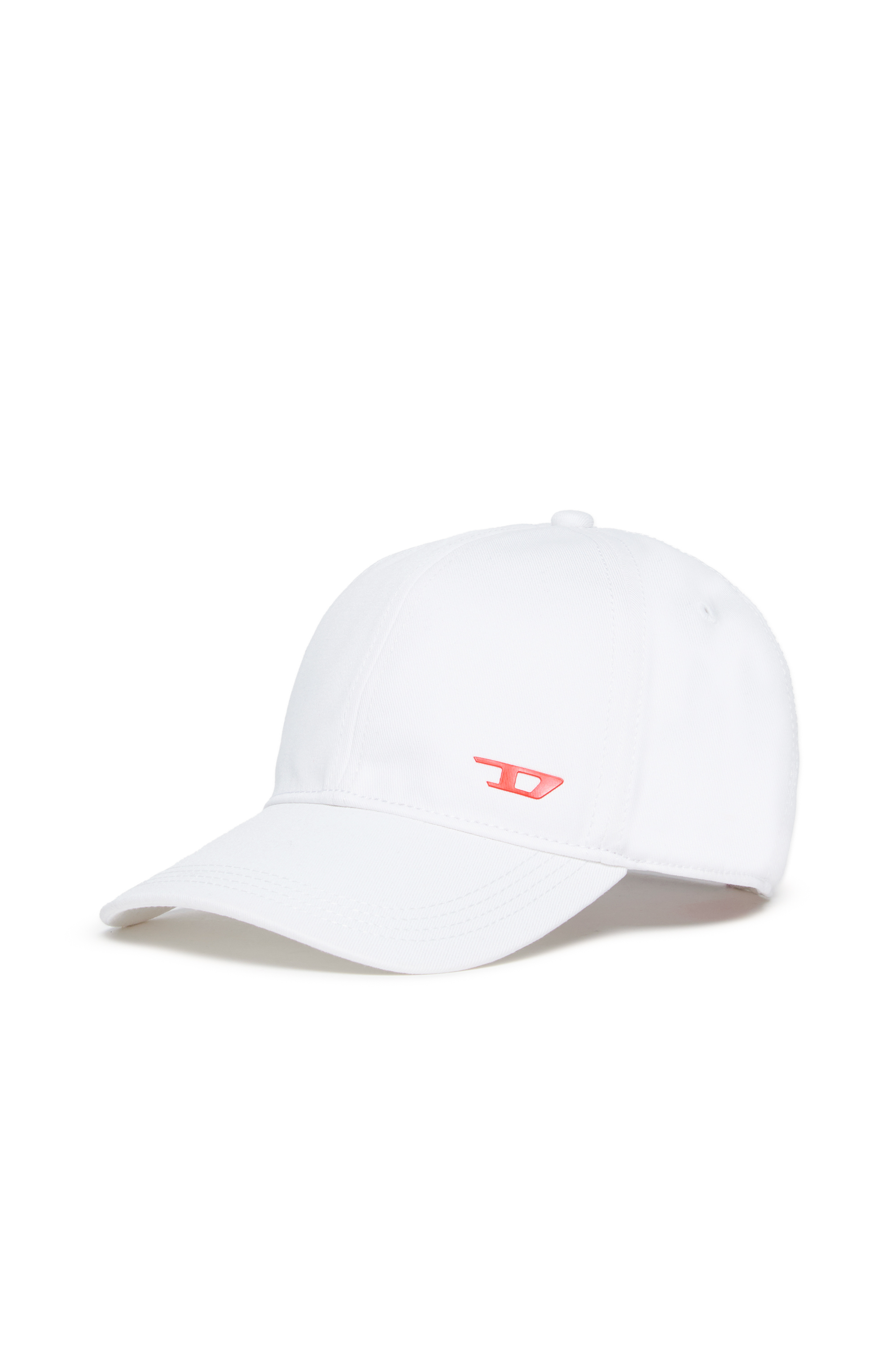 Diesel - FENSID, Casquette de baseball avec logo D Homme in Blanc - 1