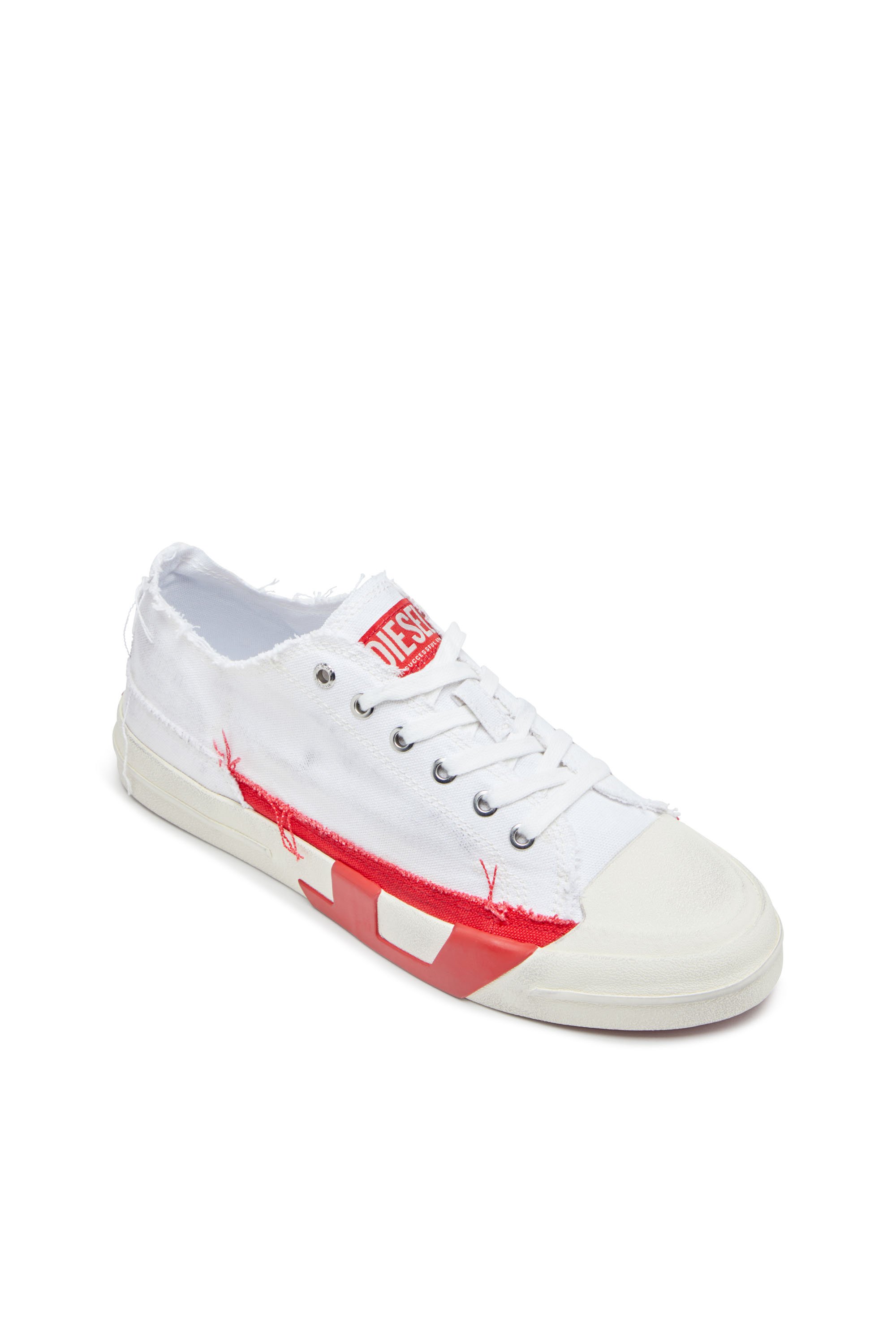 Diesel - S-D-VERSE LOW, S-D-Verse-Sneakers en toile à effet sali Homme in Polychrome - 6