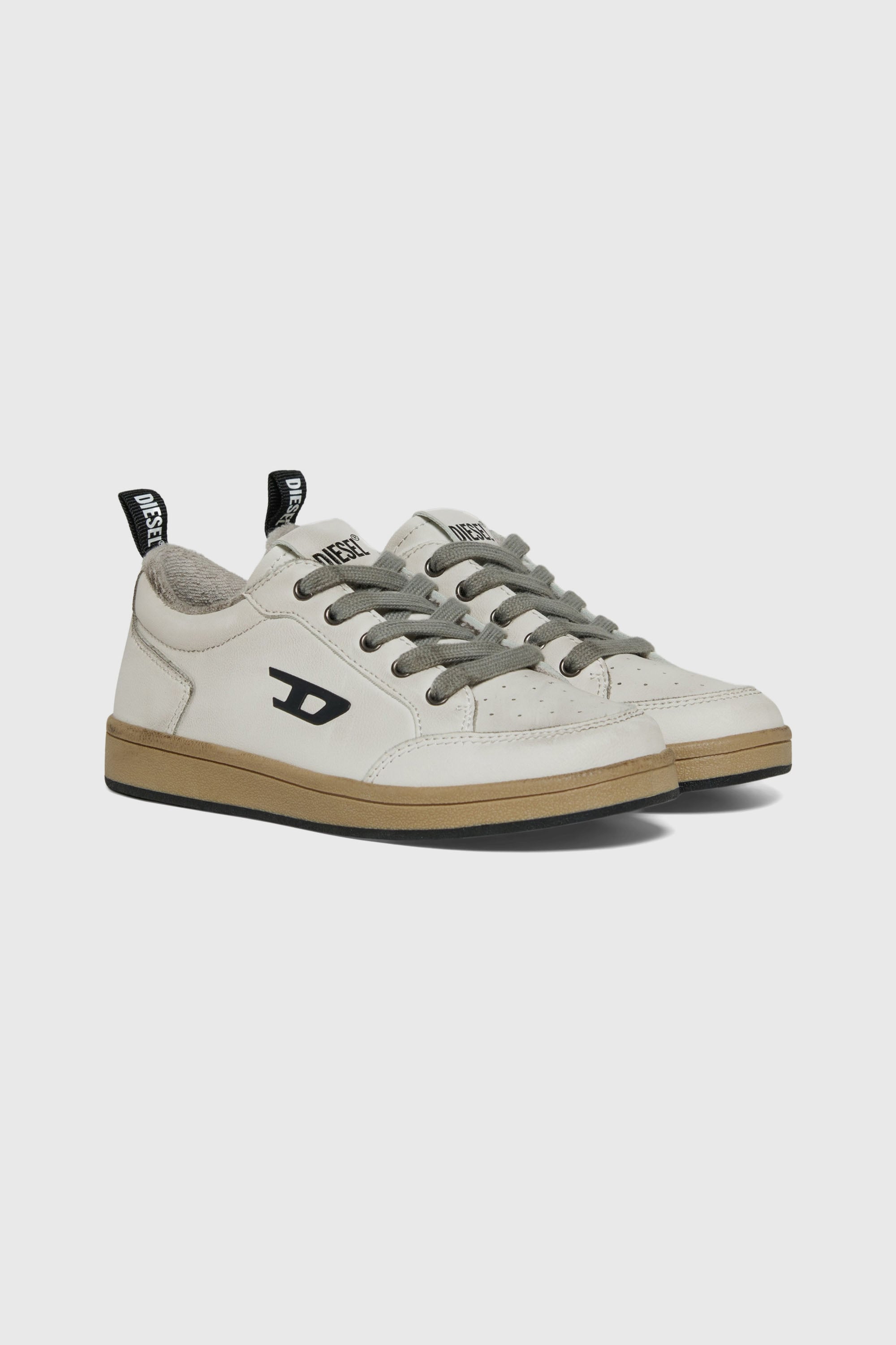 Diesel - S-KIRJY, S-Kirjy - Baskets perfor&eacute;es avec logo D Mixte in Blanc - 2