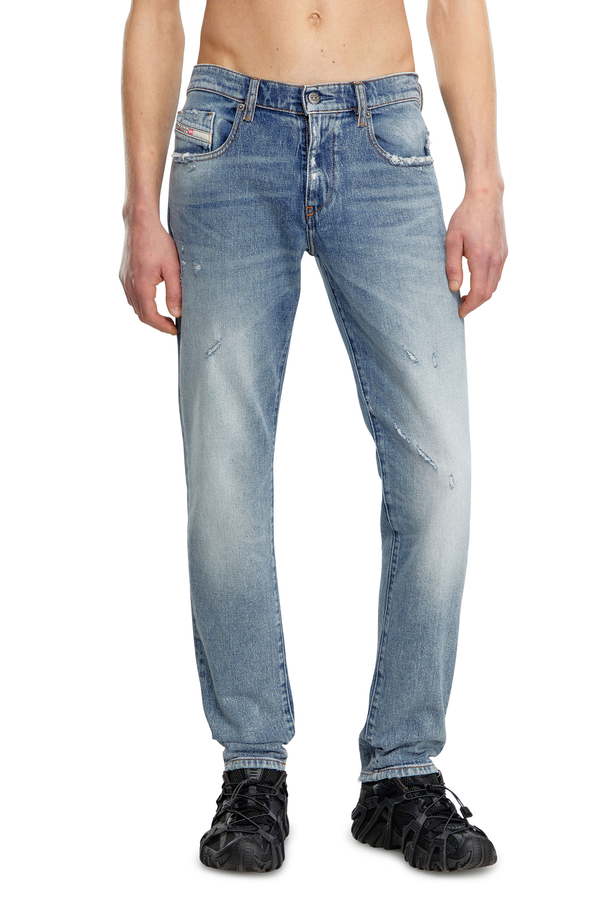 Diesel - Slim Jeans 2019 D-Strukt 09J57, Bleu moyen - Image 1