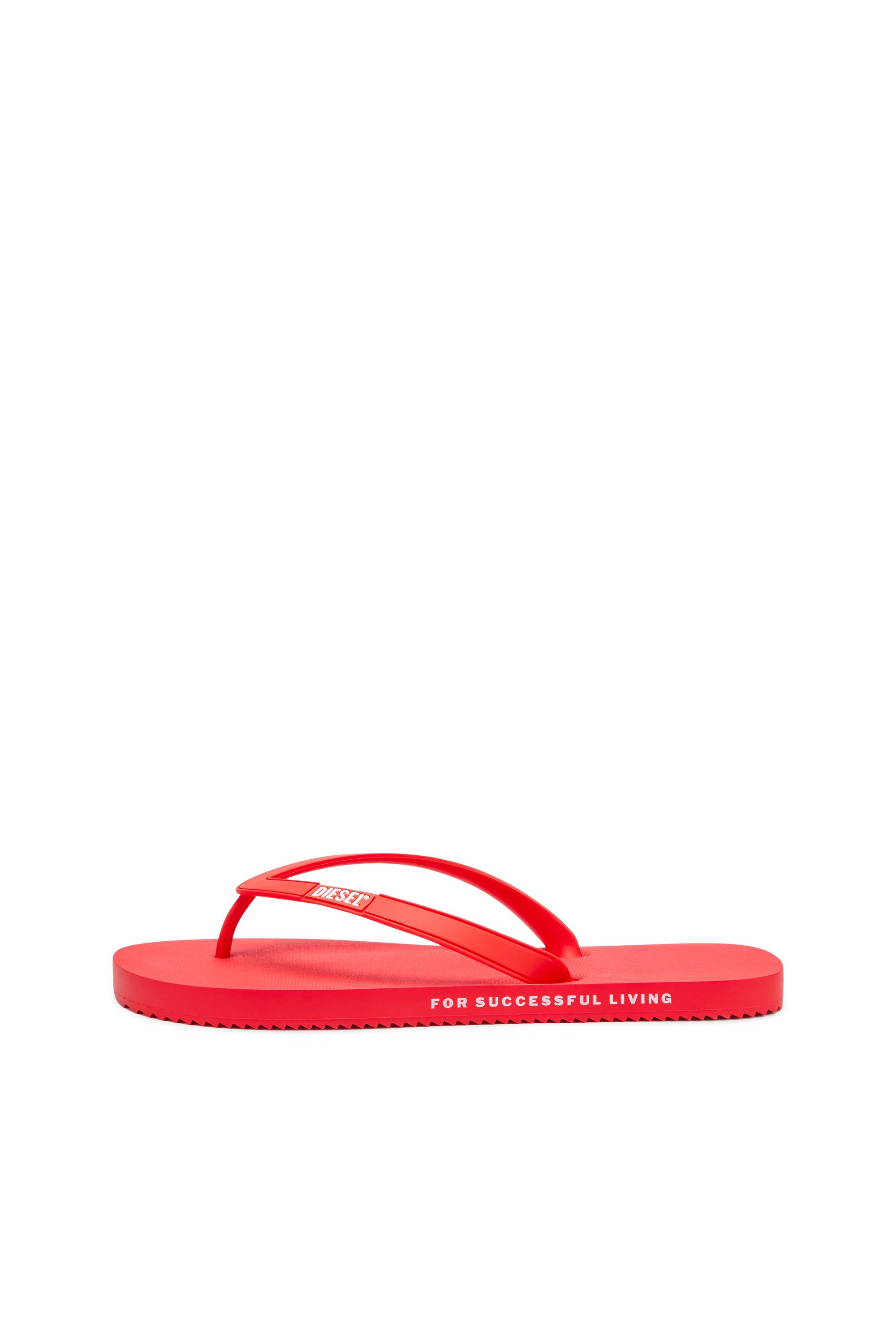 Diesel - SA-RIO W, Tongs en caoutchouc Femme in Rouge - 7