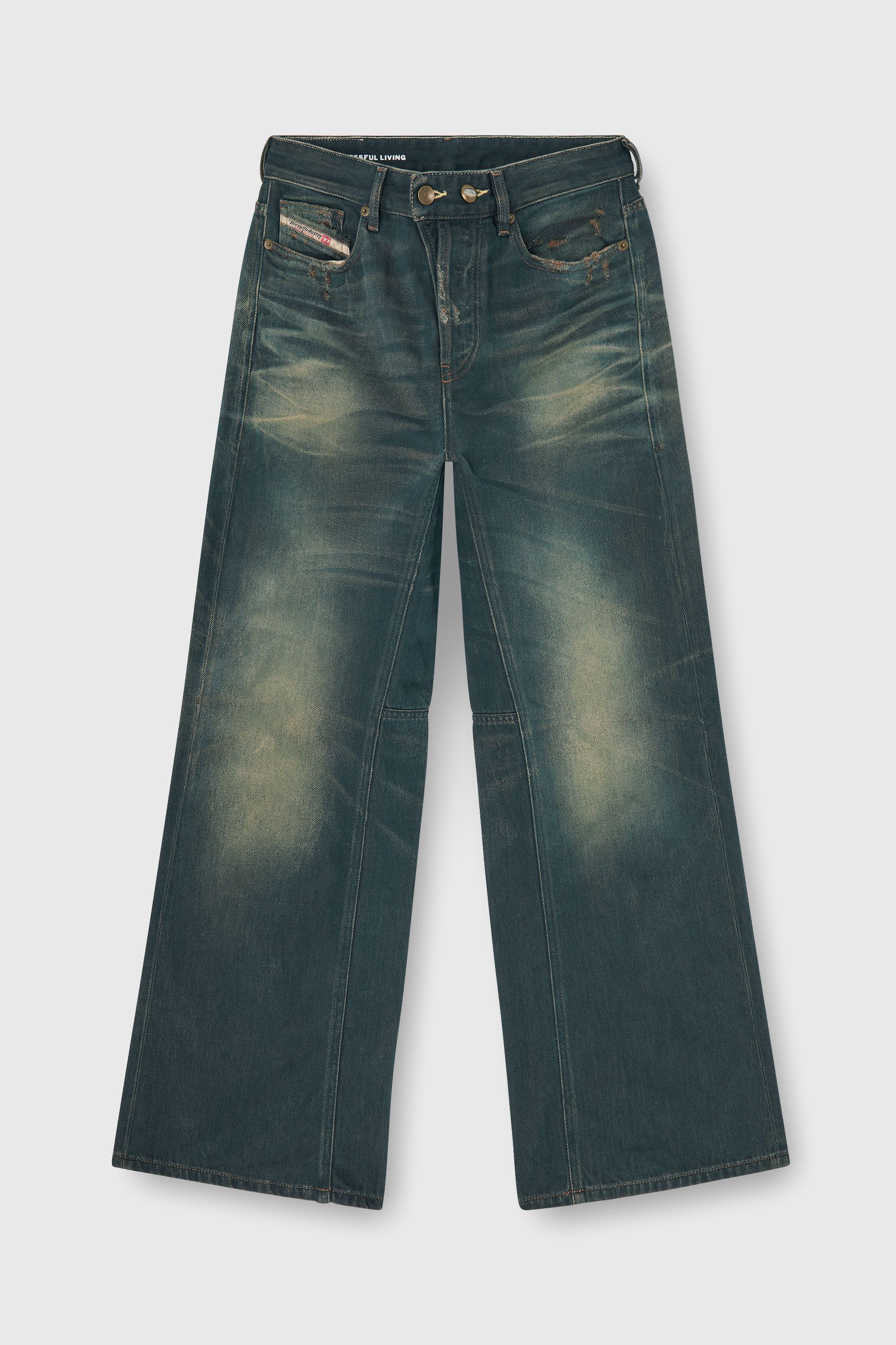 Diesel - Relaxed Jeans 1996 D-Sire 09P85 Femme, Bleu Fonc&eacute; - Image 2