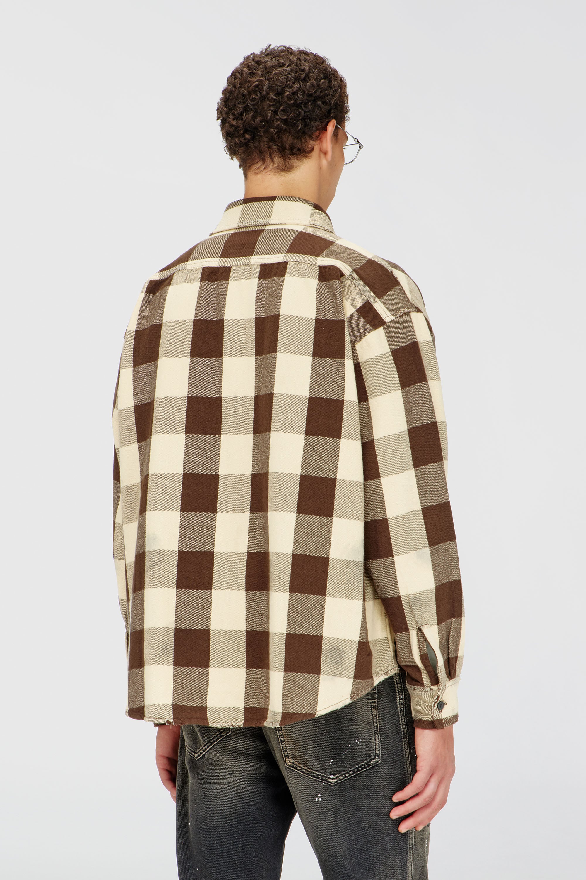 Diesel - S-DRUM, Chemise &agrave; carreaux effet us&eacute; Homme in Polychrome - 4