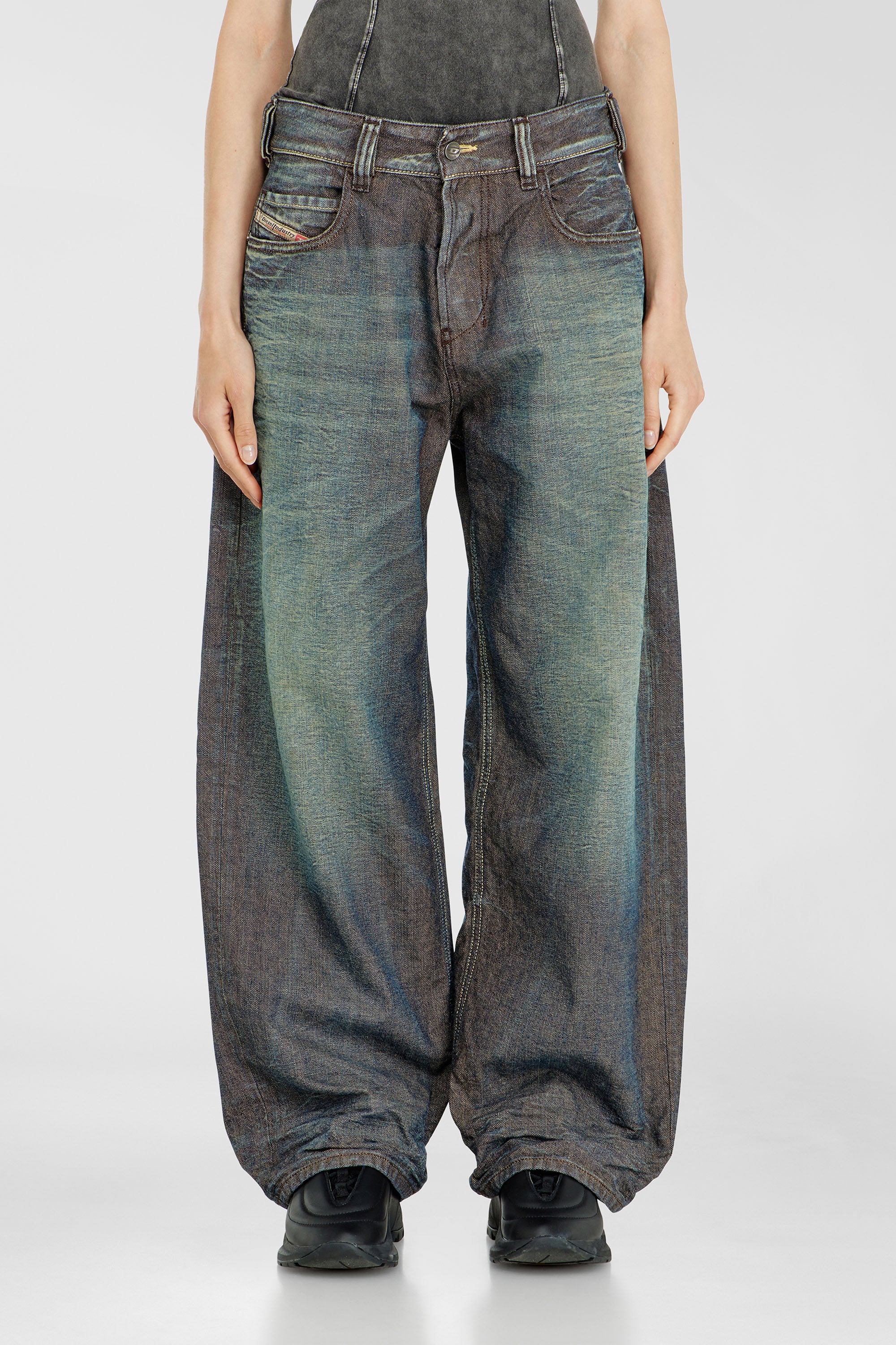 Diesel - Relaxed Jeans 1997 D-Enim-M 007EM Mixte, Bleu Fonc&eacute; - Image 2