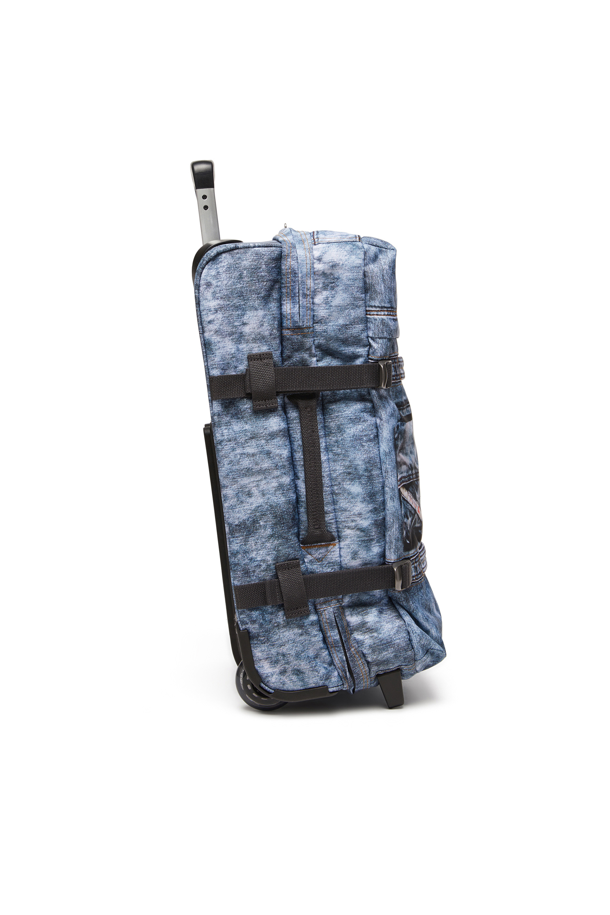 Diesel - DIESEL TRANSIT'R S, Bagage cabine en denim trompe-l'œil Mixte in Bleu - 3