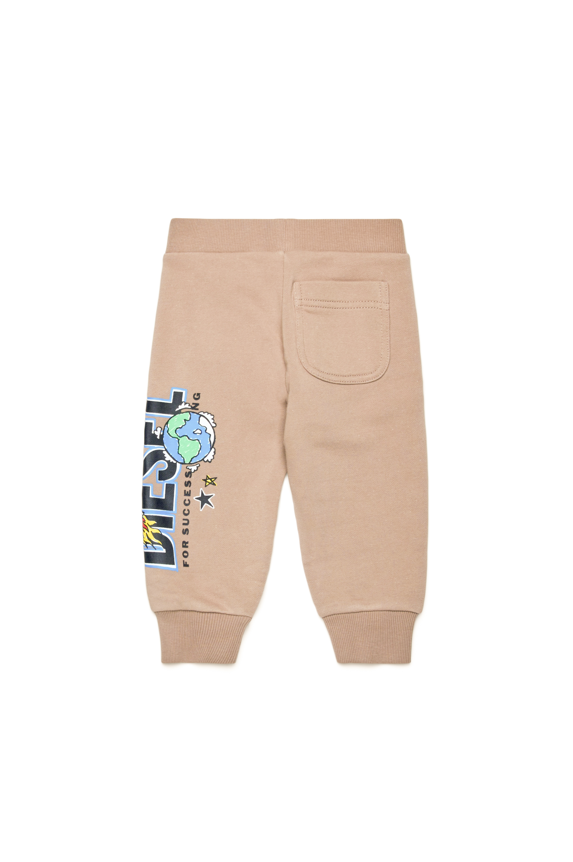 Diesel - PBAMBYB, Man's Sweatpants with rocket logo in Light Brown - 2