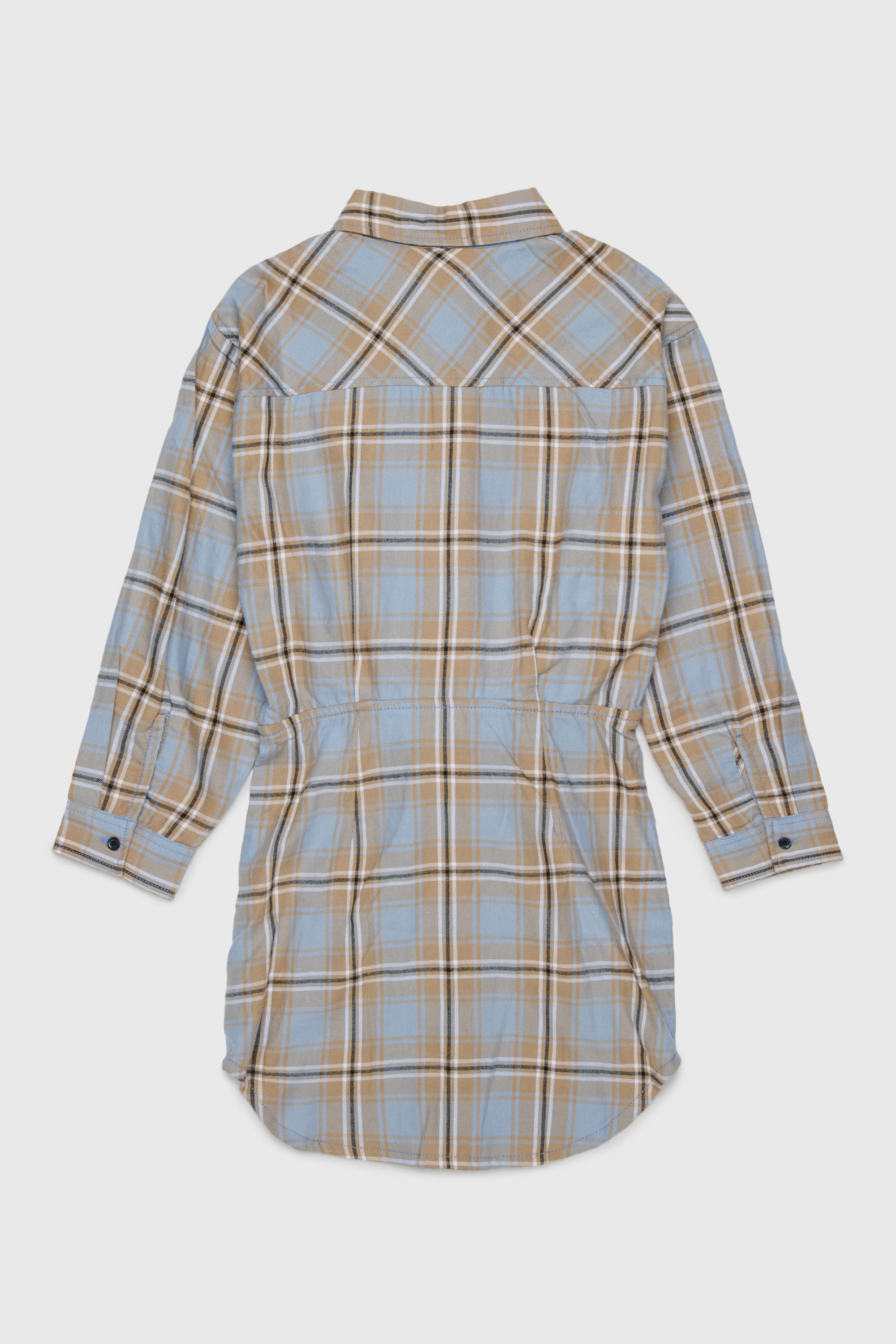 Diesel - DESUSANIS, Robe-chemise en coton &agrave; carreaux avec ceinture nou&eacute;e Femme in Polychrome - 2