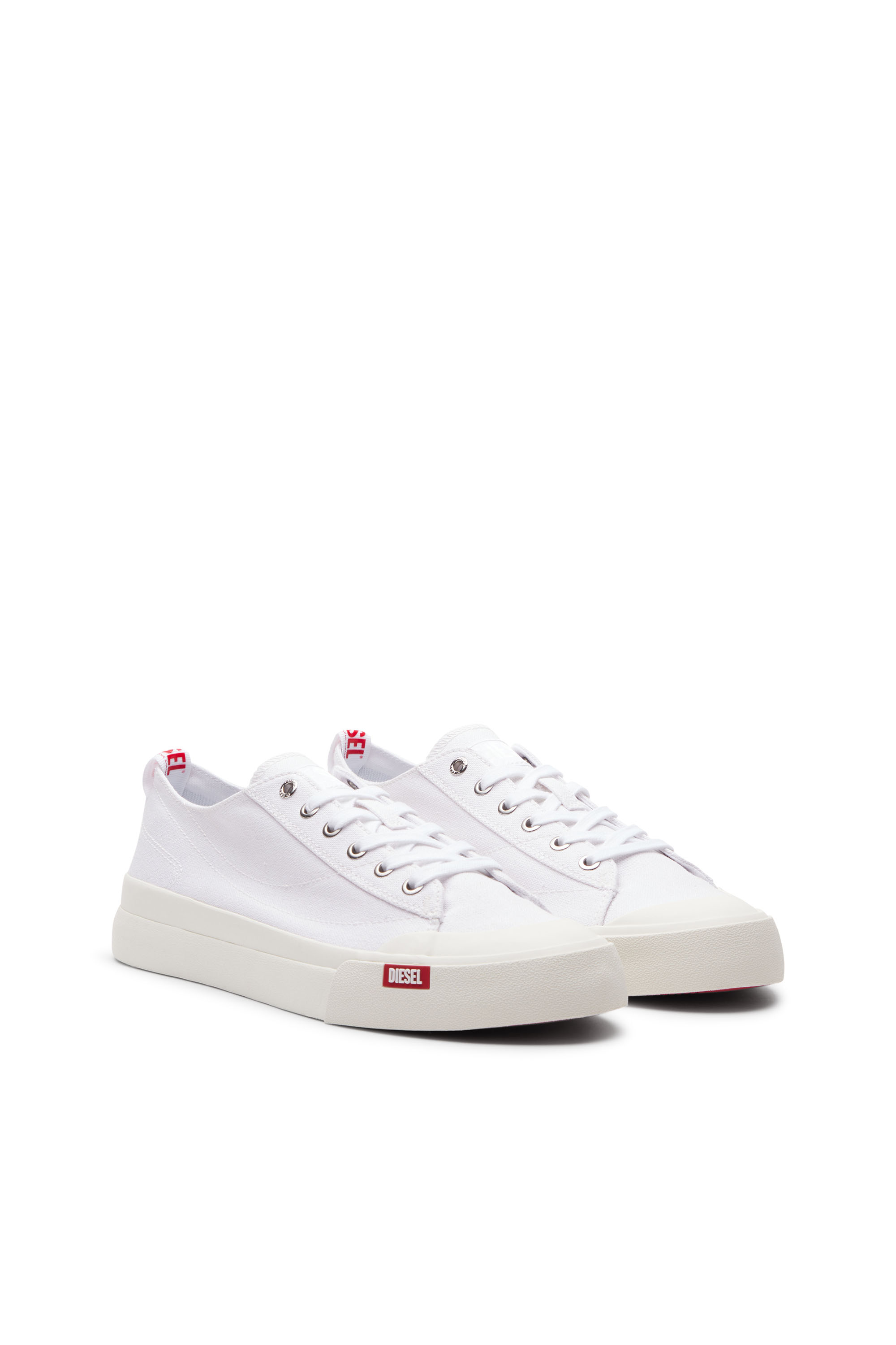 Diesel - S-ATHOS LOW W, S-Athos Low-Sneakers en toile Femme in Blanc - 2