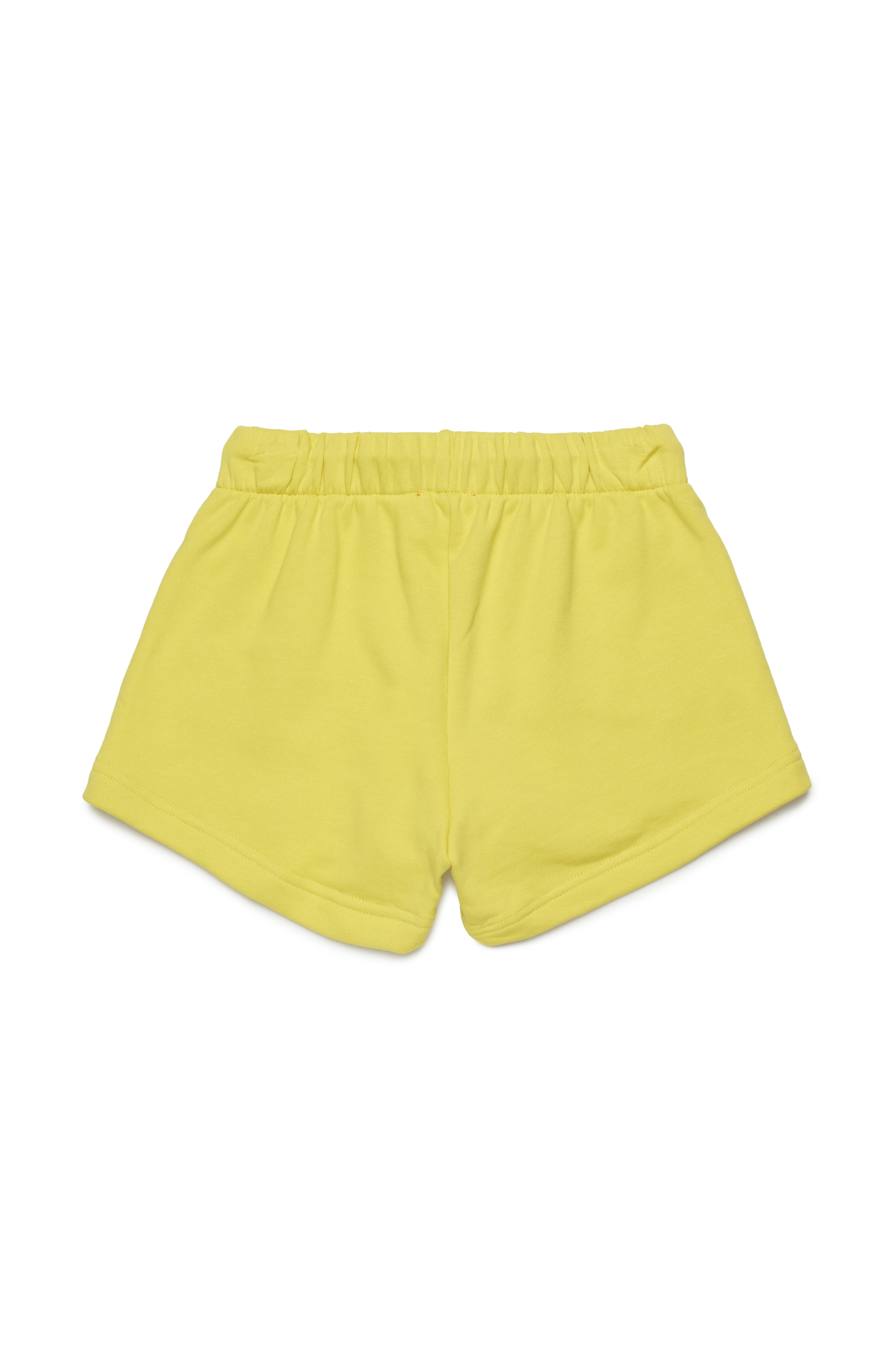 Diesel - PAGL, Short de survêtement avec cut-out à logo Oval D Femme in Jaune - 2