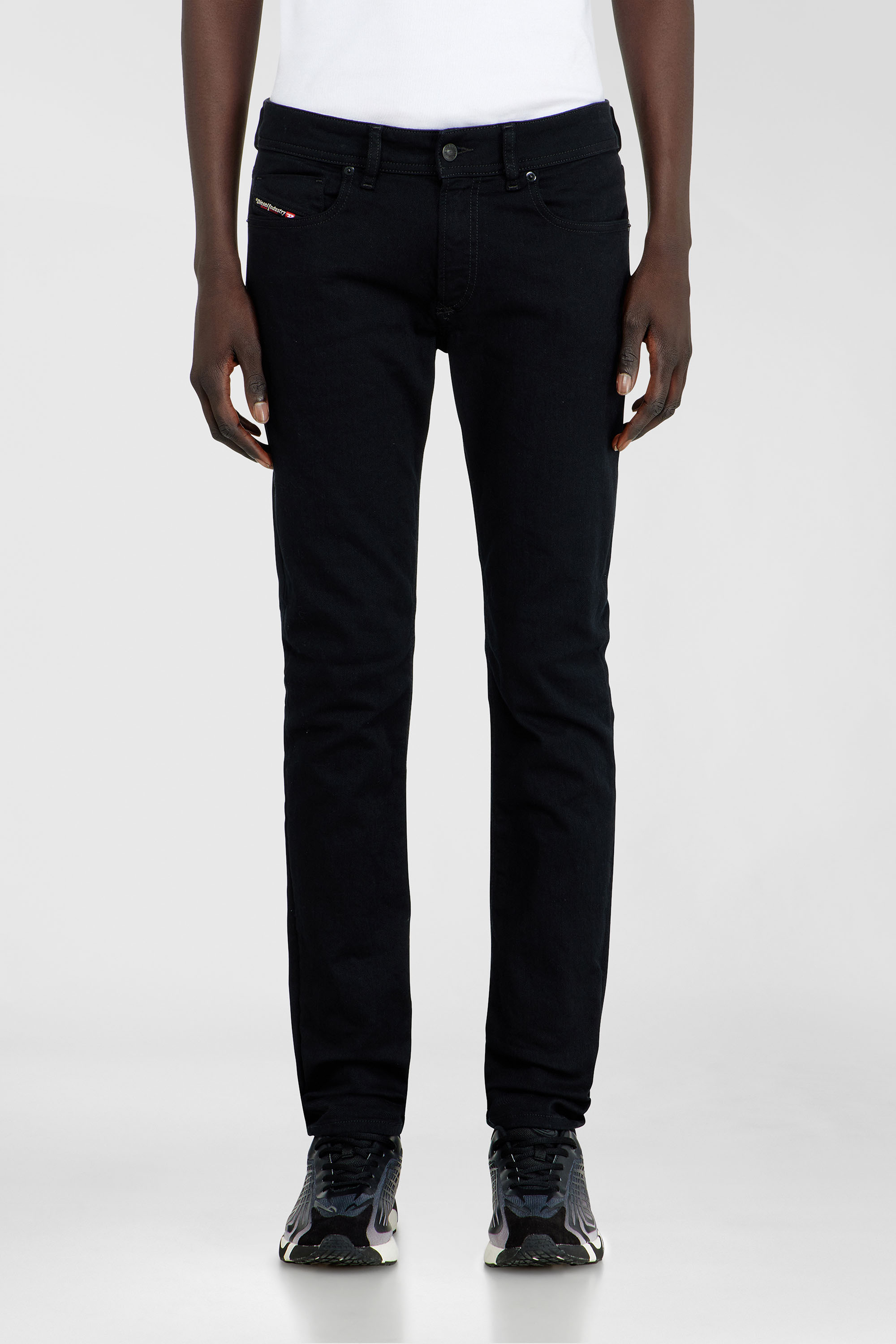 Diesel - Man's Skinny Jeans 1979 Sleenker 09C51, Black/Dark grey - 1