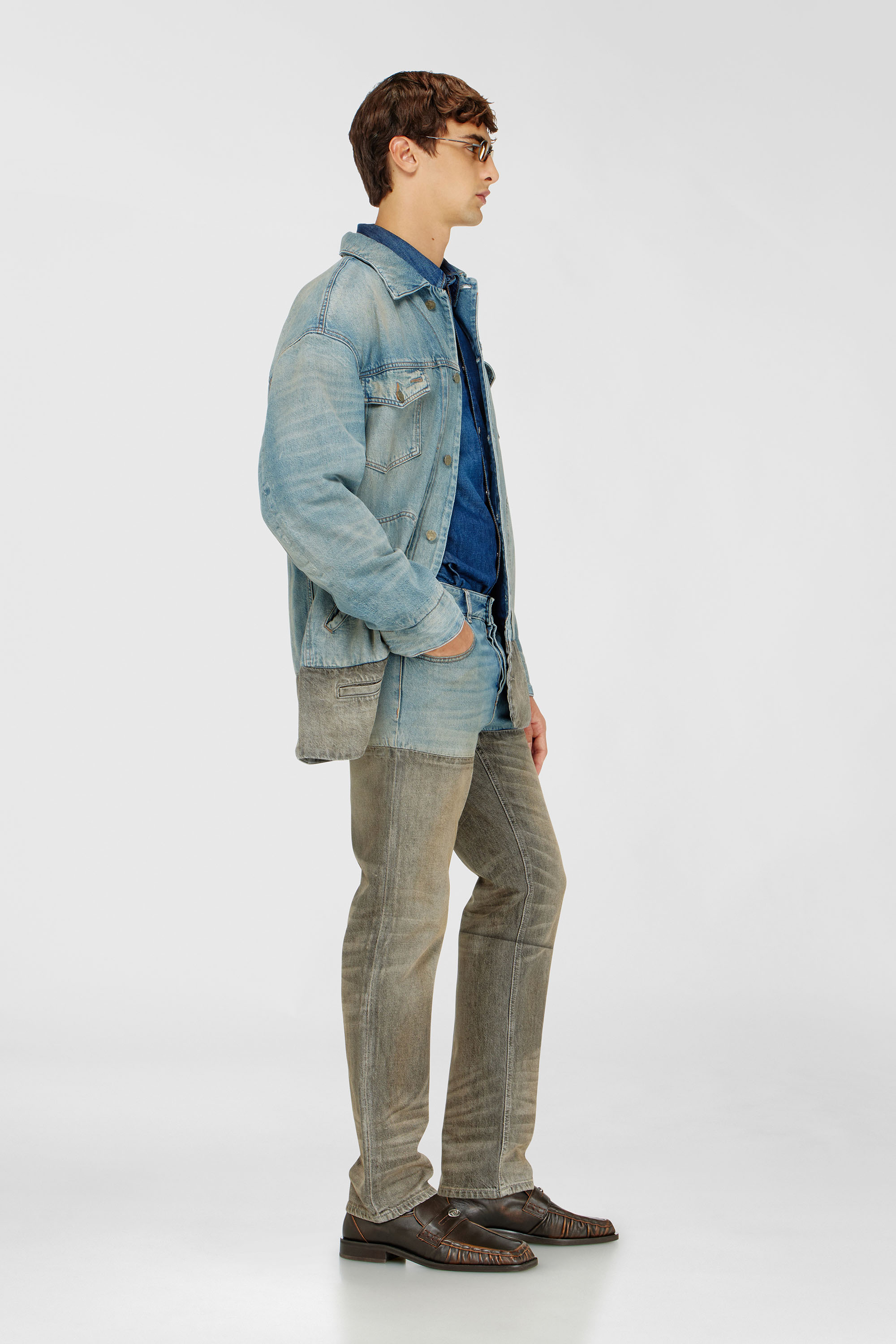 Diesel - Slim Jeans 1993 D-Vyl 0ADDX Homme, Gris/Bleu - Image 1