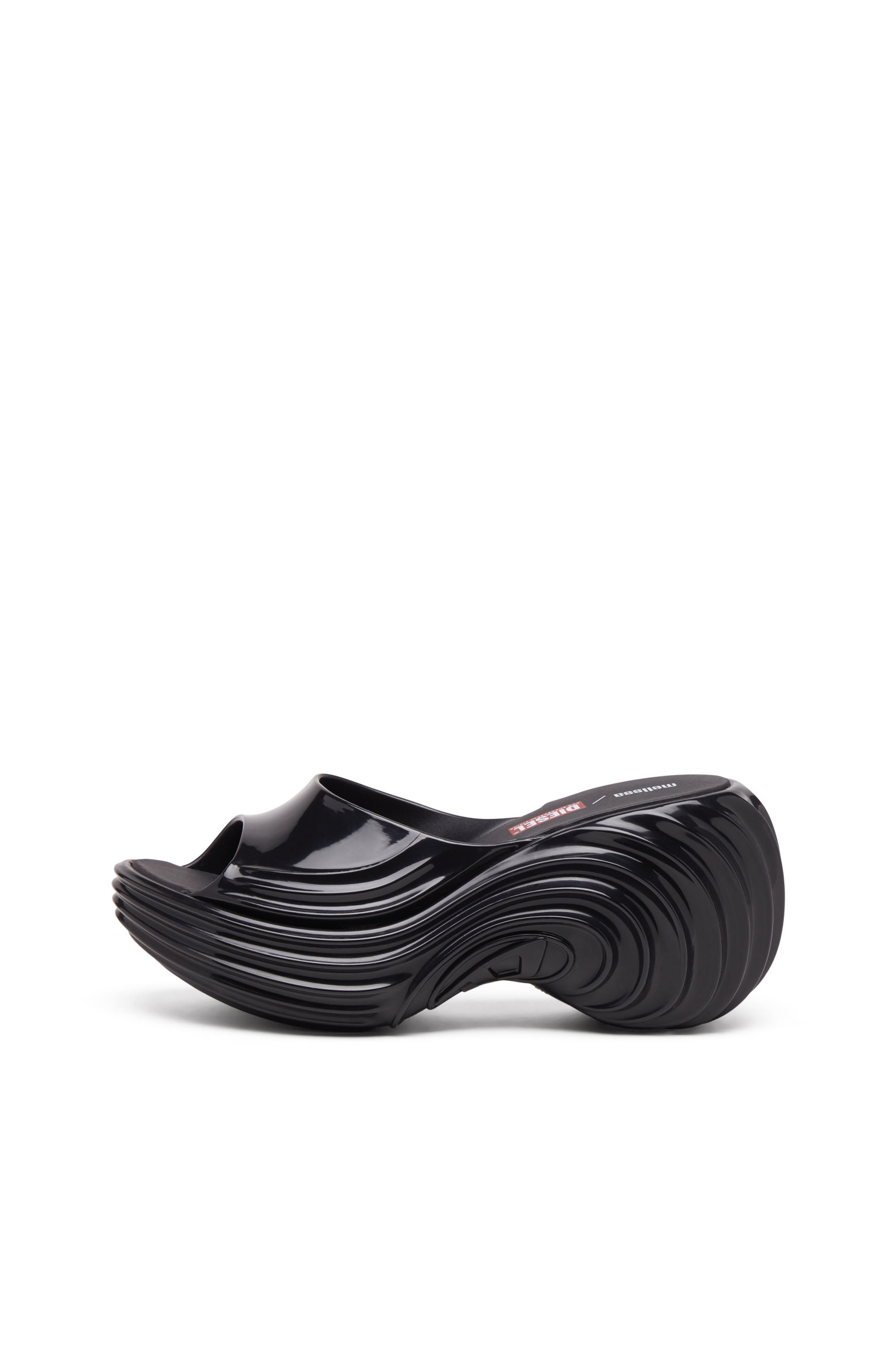 Diesel - MELISSA QUANTUM PLATFORM, Woman's Platform mule in Melflex® in Black - 8