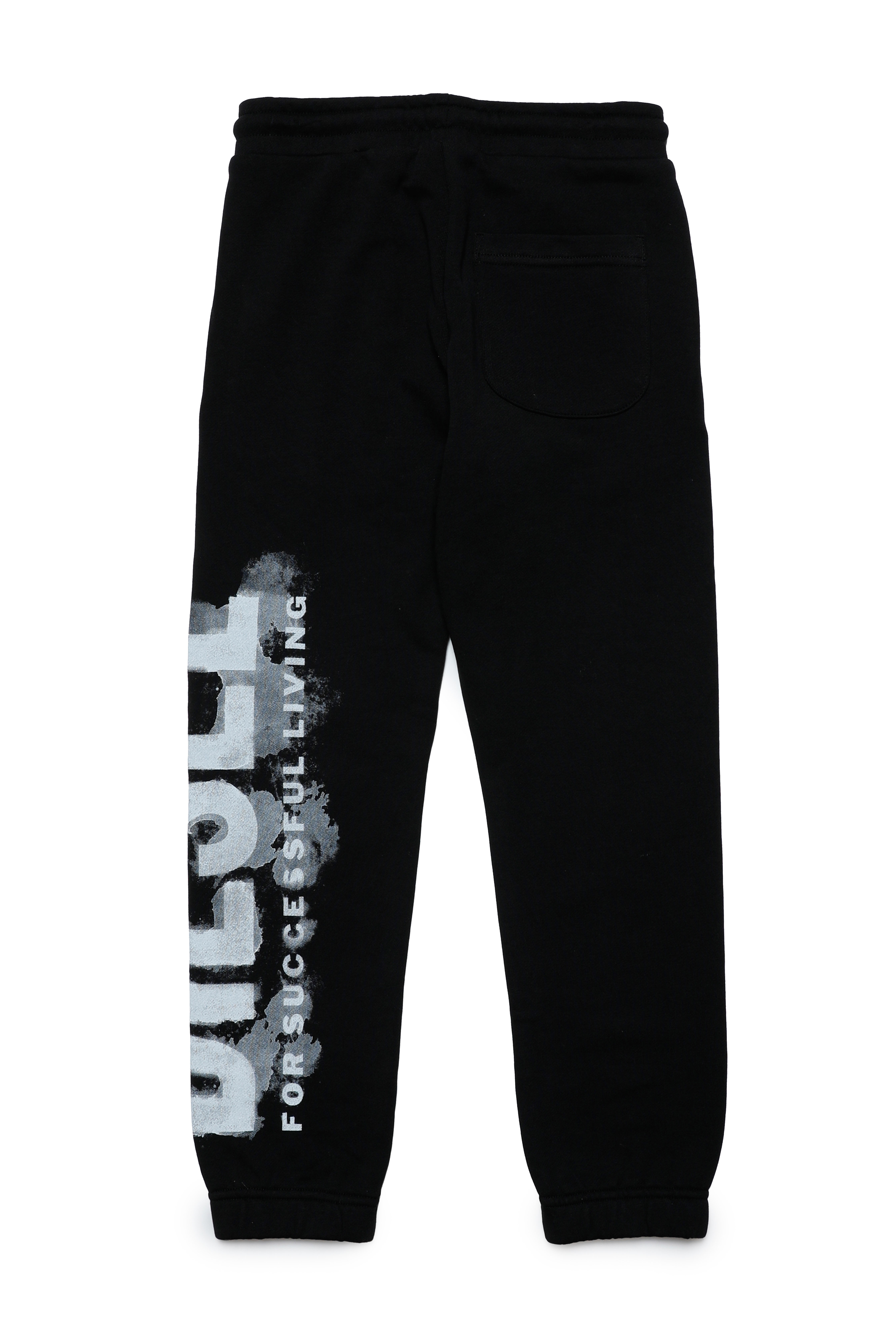 Diesel - PSTAMP, Homme Pantalon de survêtement avec logo effet délavé in Noir - Image 2