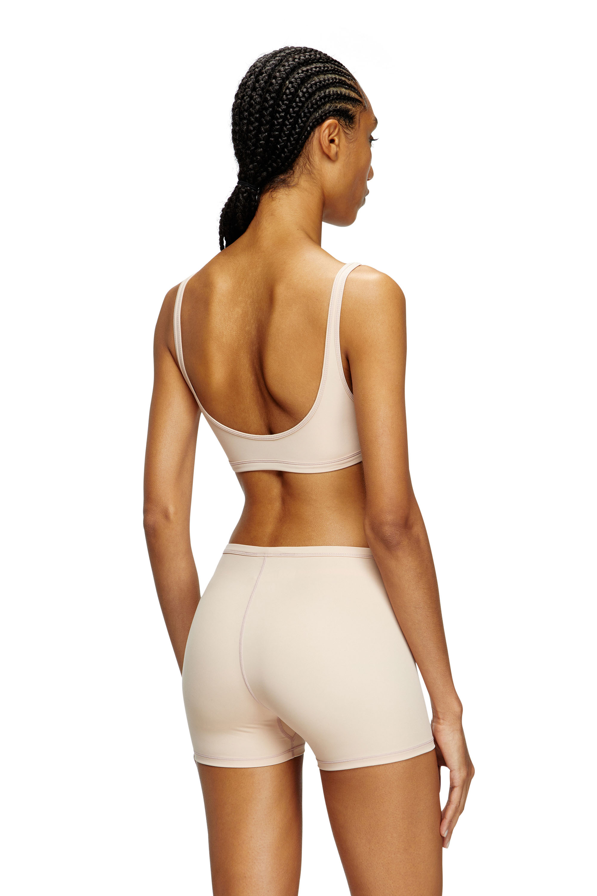 Diesel - CHELSEA-UTLT, Brassière de sport avec cut-out à logo Femme in Rose - 4