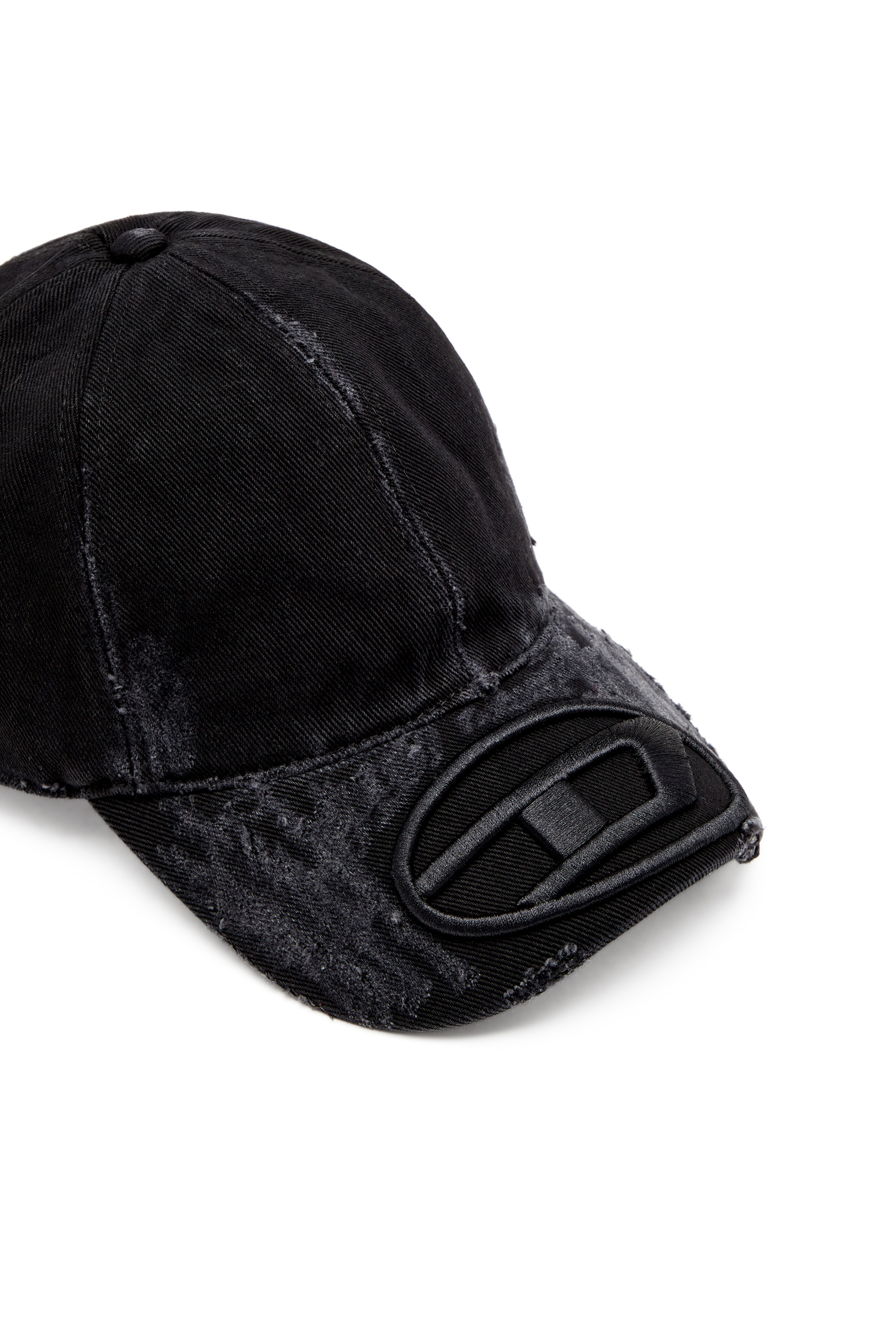 Diesel - C-ODY, Casquette de baseball en denim vieilli Homme in Noir - 3