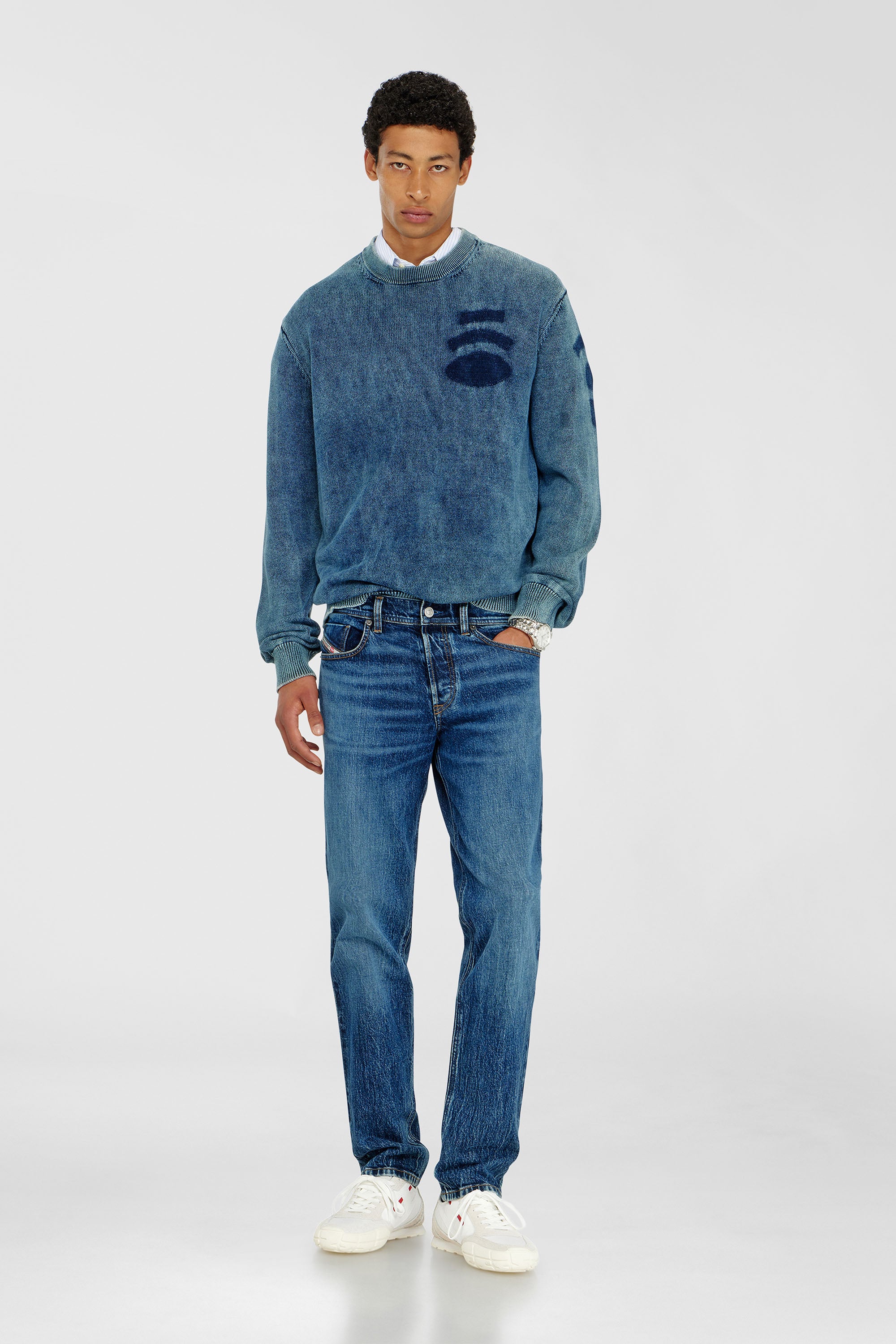 Diesel - S-PAGODHA LOW, S-Pagodha-Sneakers en cuir, su&egrave;de et tissu ind&eacute;chirable Homme in Polychrome - 2