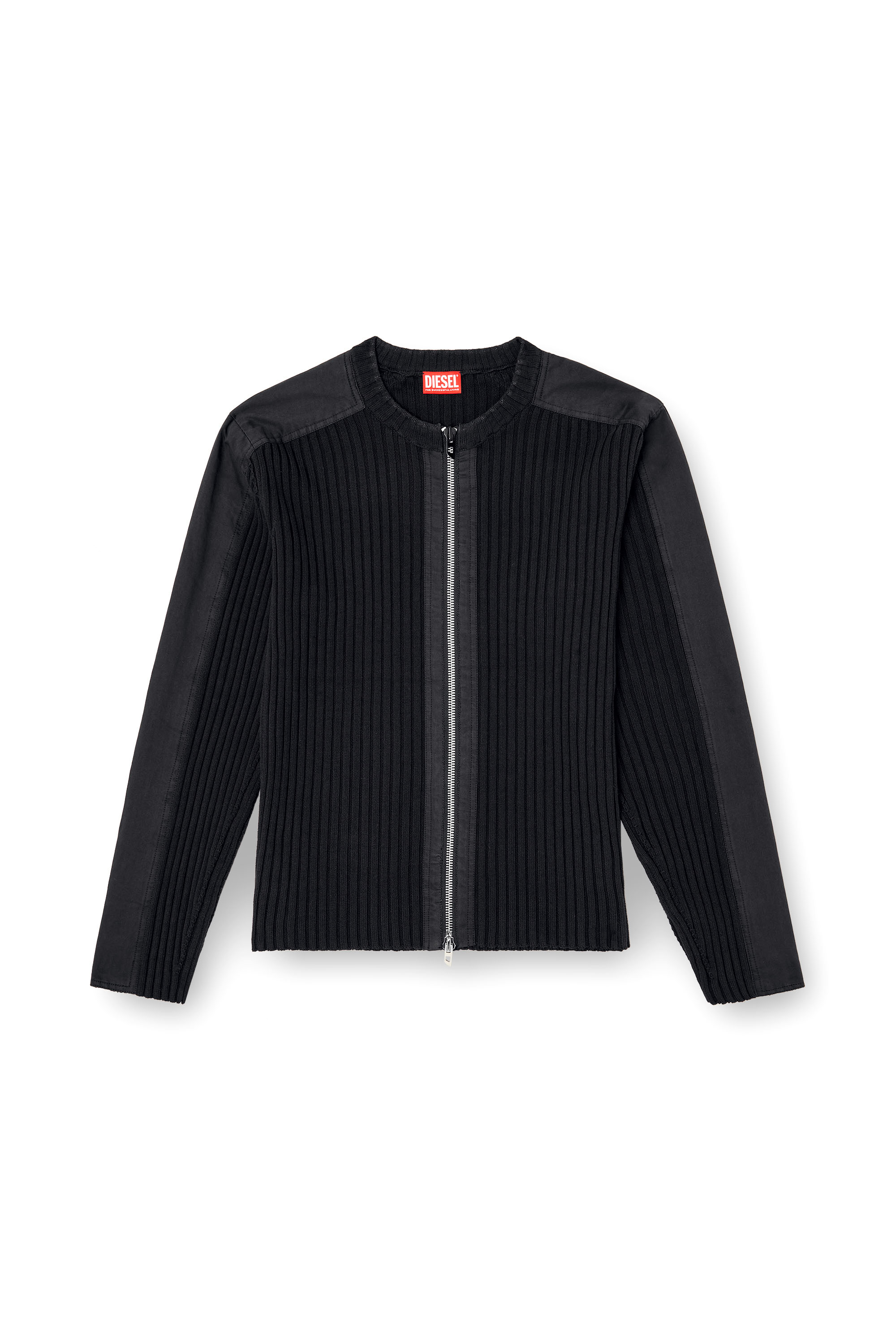 Diesel - K-MATTY, Cardigan zippé avec empiècements utilitaires Homme in ToBeDefined - 3
