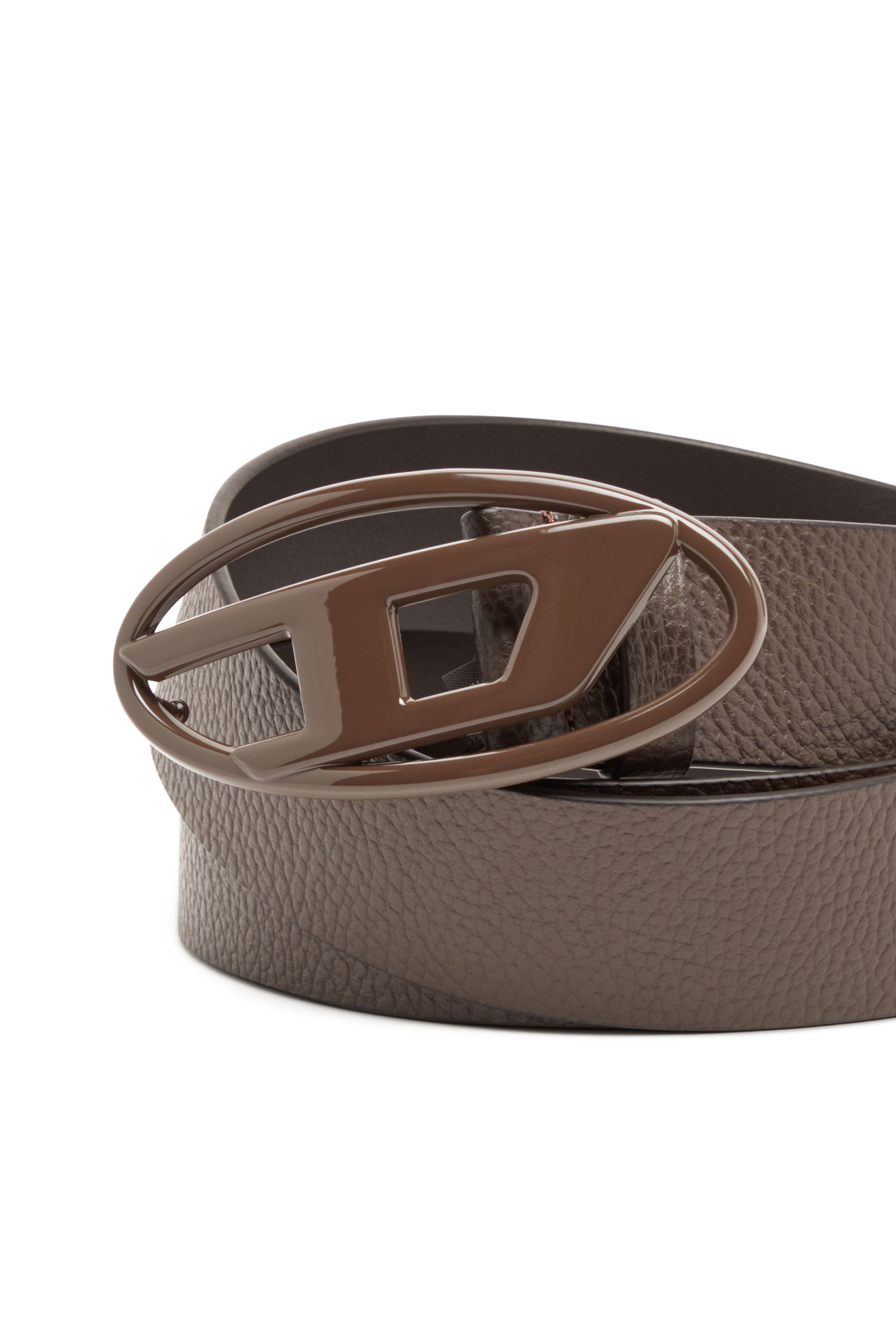 Diesel - B-1DR, Ceinture 4 cm en cuir  avec boucle mate Mixte in Marron - 3