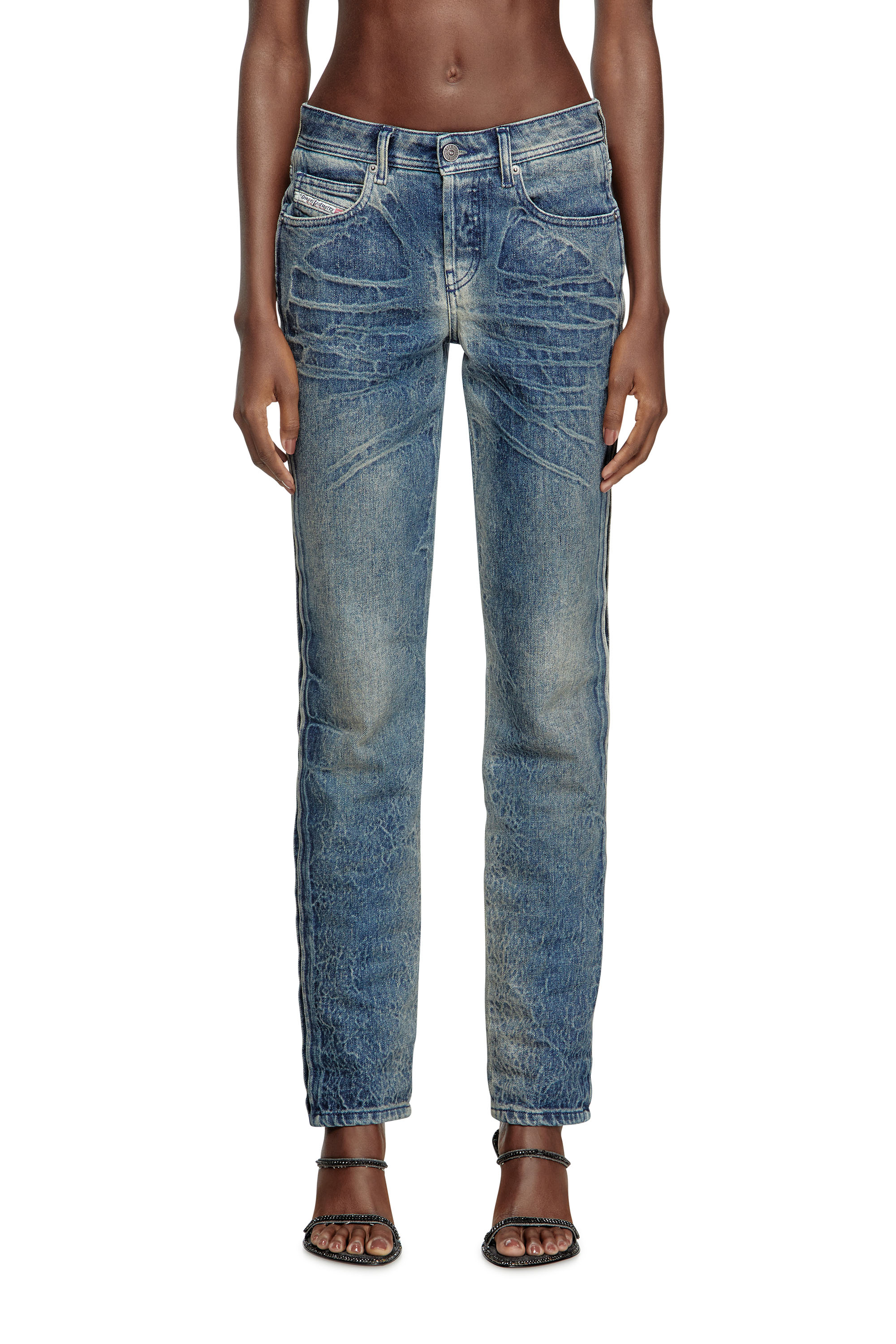Diesel - Regular Jeans D-Noli 007BG Femme, Bleu Fonc&eacute; - Image 3