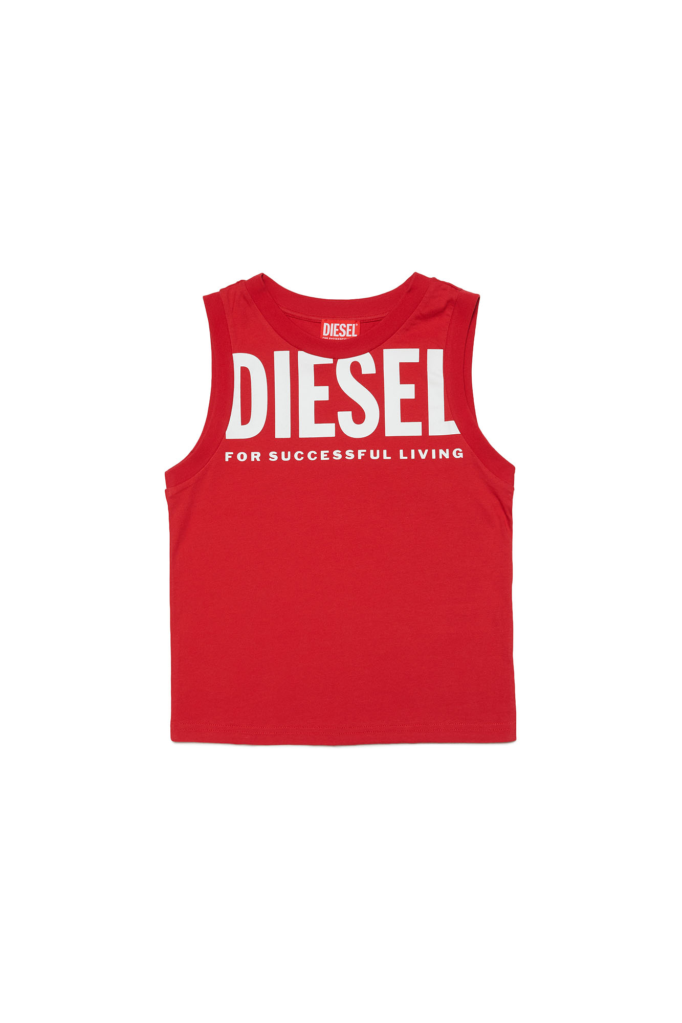 Diesel - MTGIUL, Homme Débardeur avec maxi logo in Rouge - Image 1