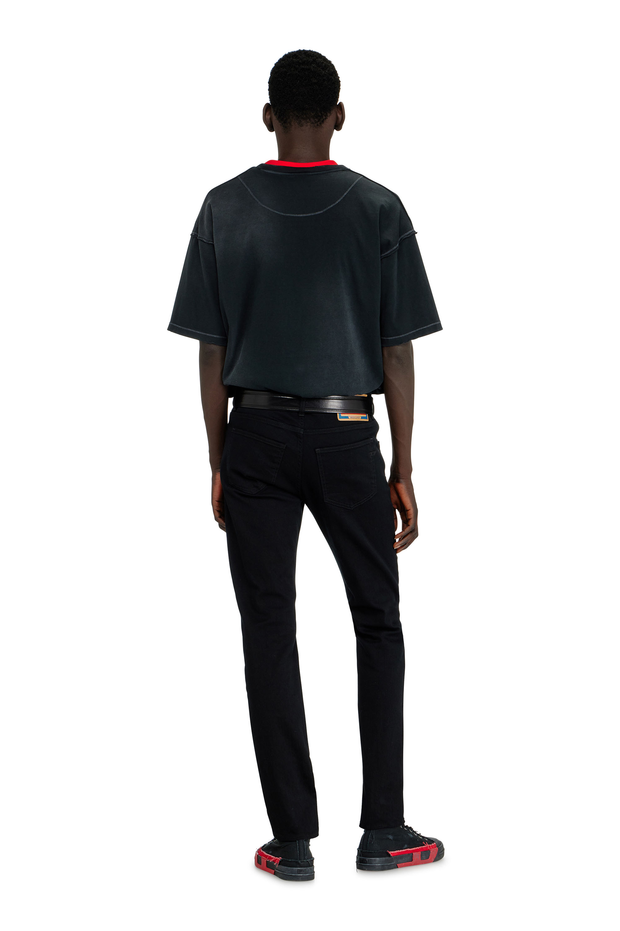 Diesel - Slim Jeans 2019 D-Strukt 069YP Homme, Noir/Gris fonc&eacute; - Image 3