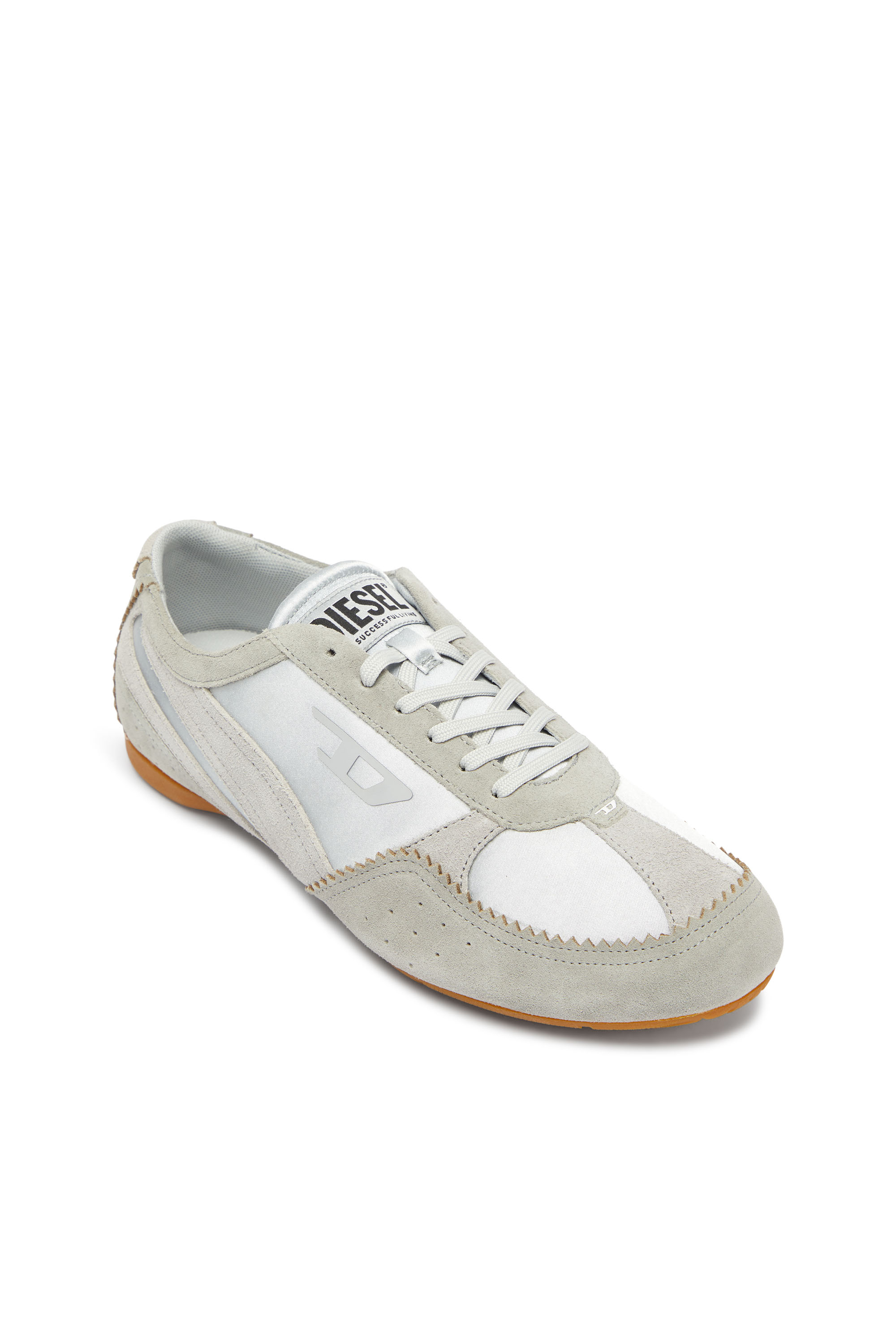 Diesel - D-MILE LOW II W, D-Mile-Baskets avec empi&egrave;cements en su&egrave;de Femme in Bleu - 6