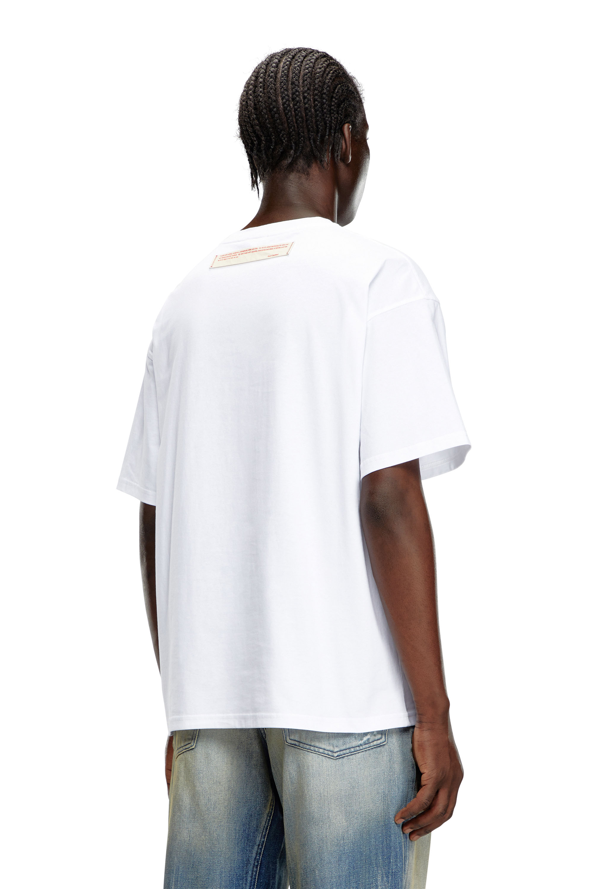 Diesel - PR-T-BOXT-SS, Mixte T-shirt avec empiècements polaroïd in Blanc - Image 2
