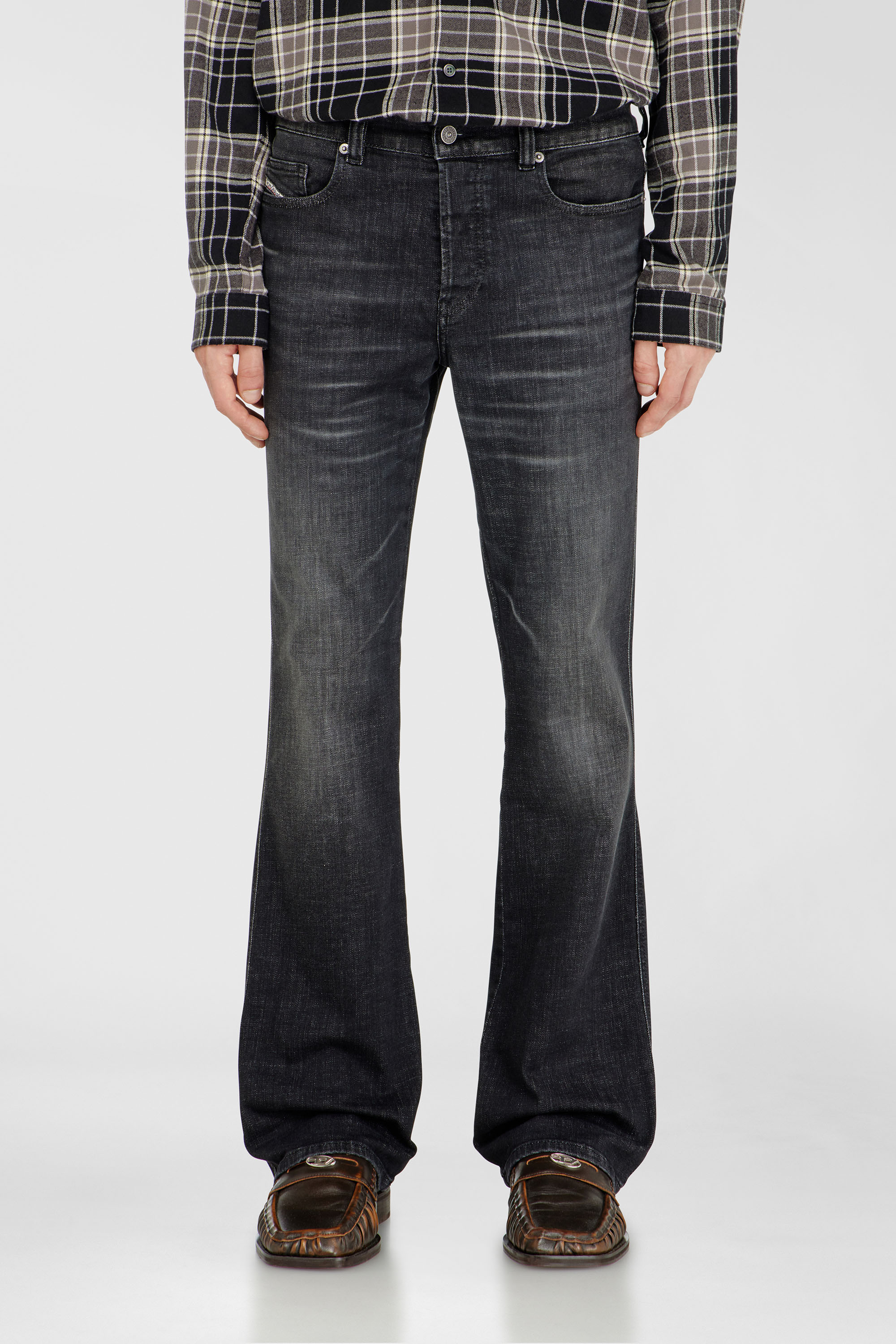 Diesel - Bootcut Jeans 1998 D-Buck 09H34 Homme, Noir/Gris fonc&eacute; - Image 4